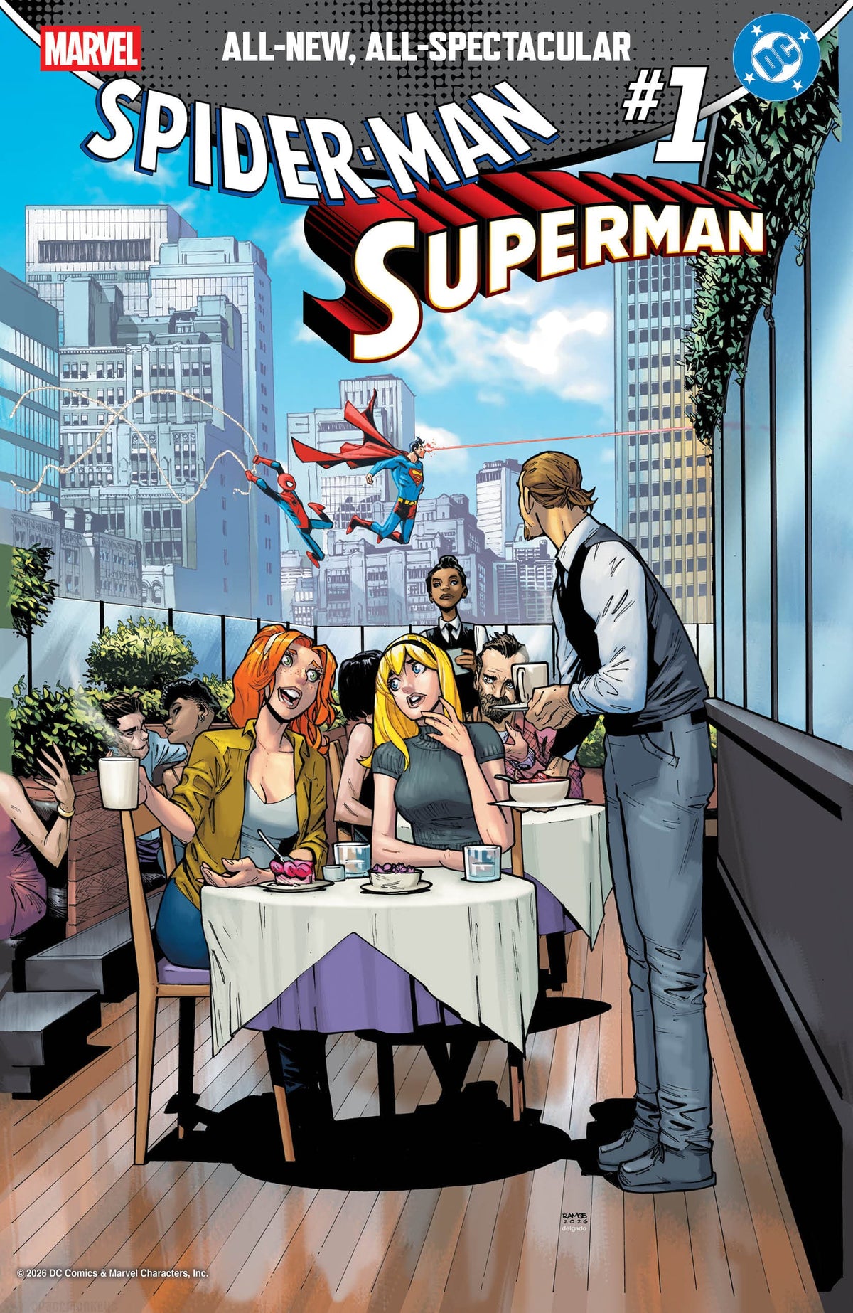 Marvel Comic Books MARVEL/DC: SPIDER-MAN/SUPERMAN #1 HUMBERTO RAMOS VARIANT 75960621395500125 PRH-75960621395500125
