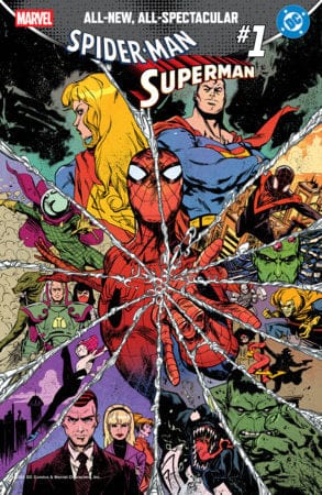 Marvel Comic Books MARVEL/DC: SPIDER-MAN/SUPERMAN #1 SANFORD GREENE HOMAGE VARIANT 75960621395500122 PRH-75960621395500122