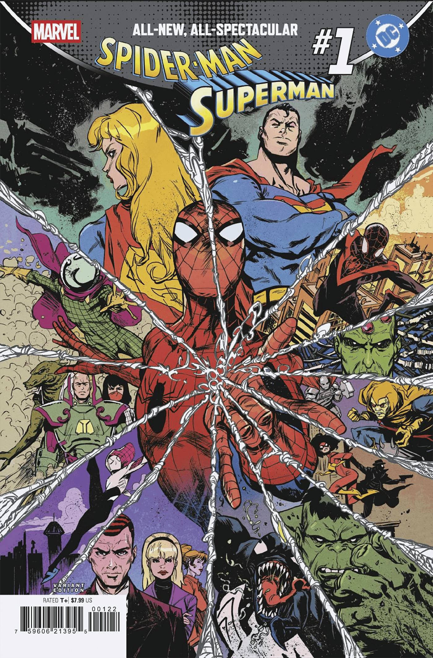 MARVEL/DC: SPIDER-MAN/SUPERMAN #1 SANFORD GREENE HOMAGE VARIANT
