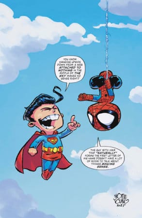 Marvel Comic Books MARVEL/DC: SPIDER-MAN/SUPERMAN #1 SKOTTIE YOUNG VIRGIN VARIANT 75960621395500191 PRH-75960621395500191