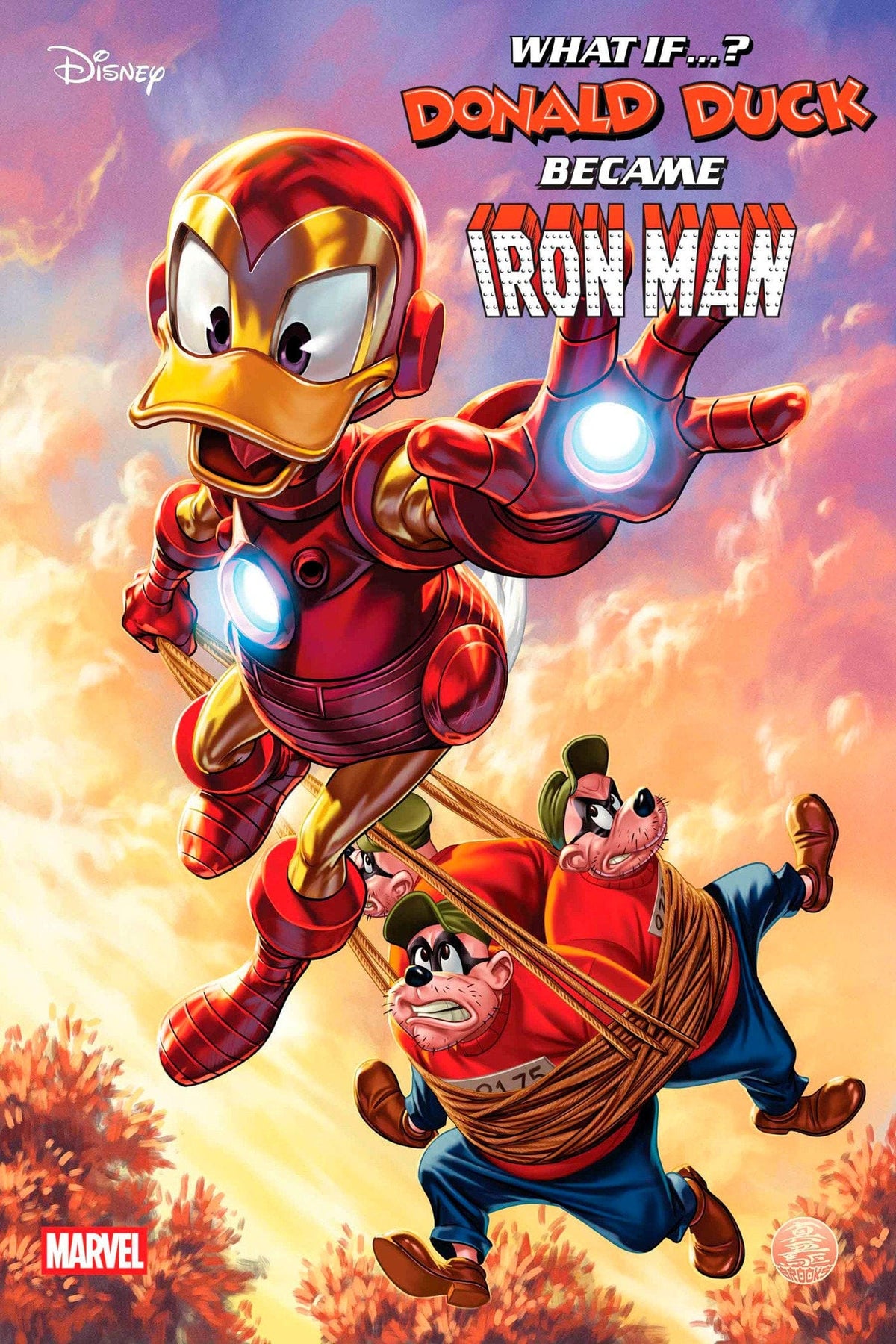 Marvel Comic Books MARVEL & DISNEY: WHAT IF...? DONALD DUCK BECAME IRON MAN #1 MARK BROOKS VARIANT 75960621018300121 PRH-75960621018300121