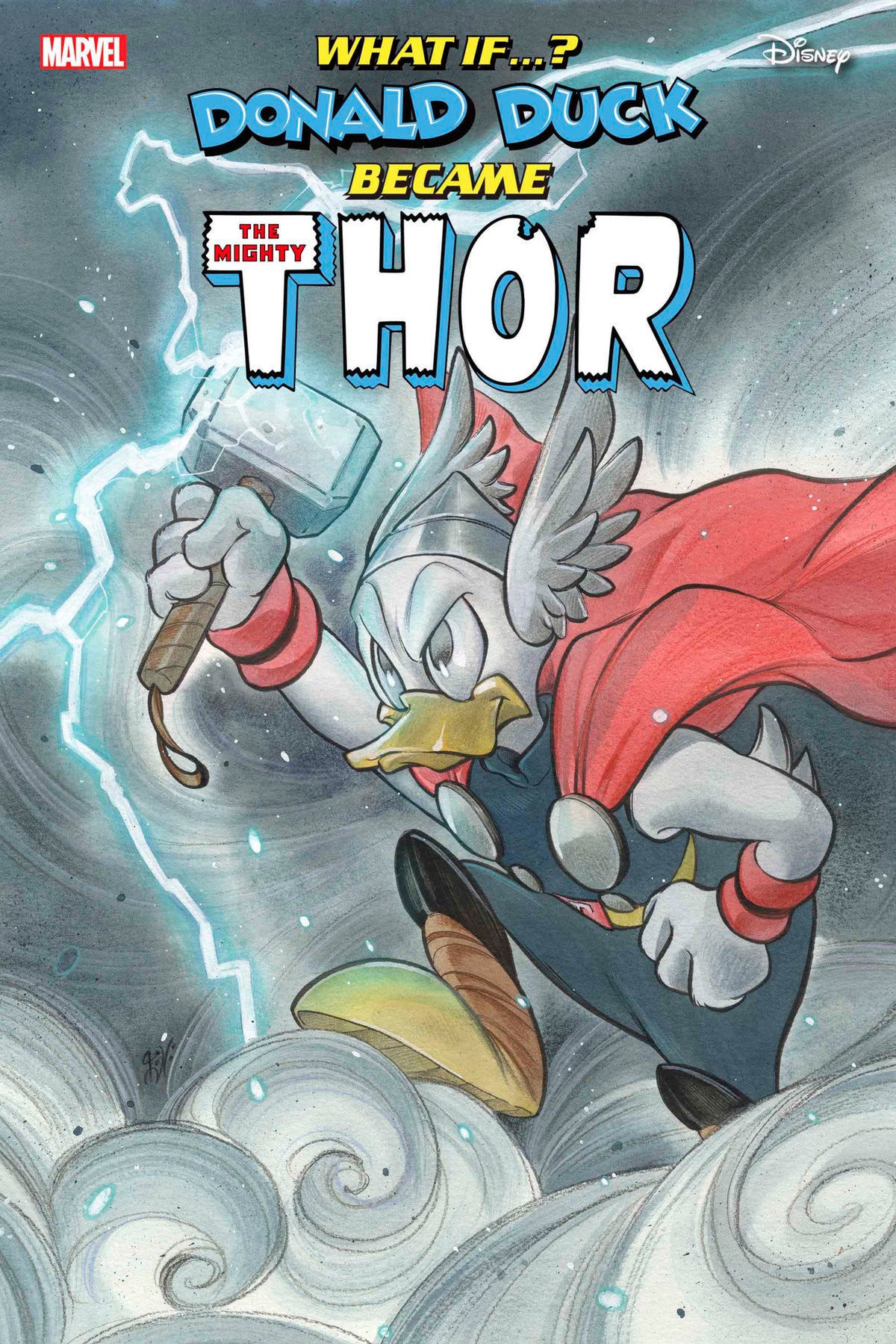 Marvel Comic Books MARVEL & DISNEY: WHAT IF...? DONALD DUCK BECAME THOR #1 PEACH MOMOKO VARIANT 75960621014500131 PRH-75960621014500131
