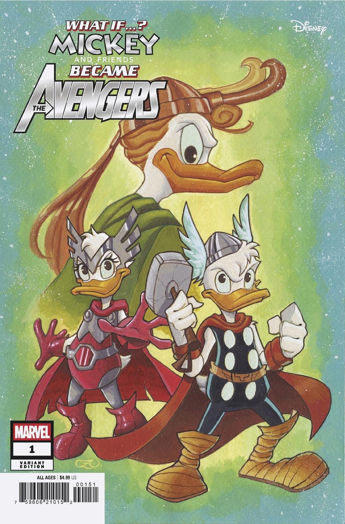 Marvel Comic Books MARVEL & DISNEY: WHAT IF...? MICKEY & FRIENDS BECAME THE AVENGERS #1 SKOTTIE YOU NG VARIANT 75960621015200151 PRH-75960621015200151