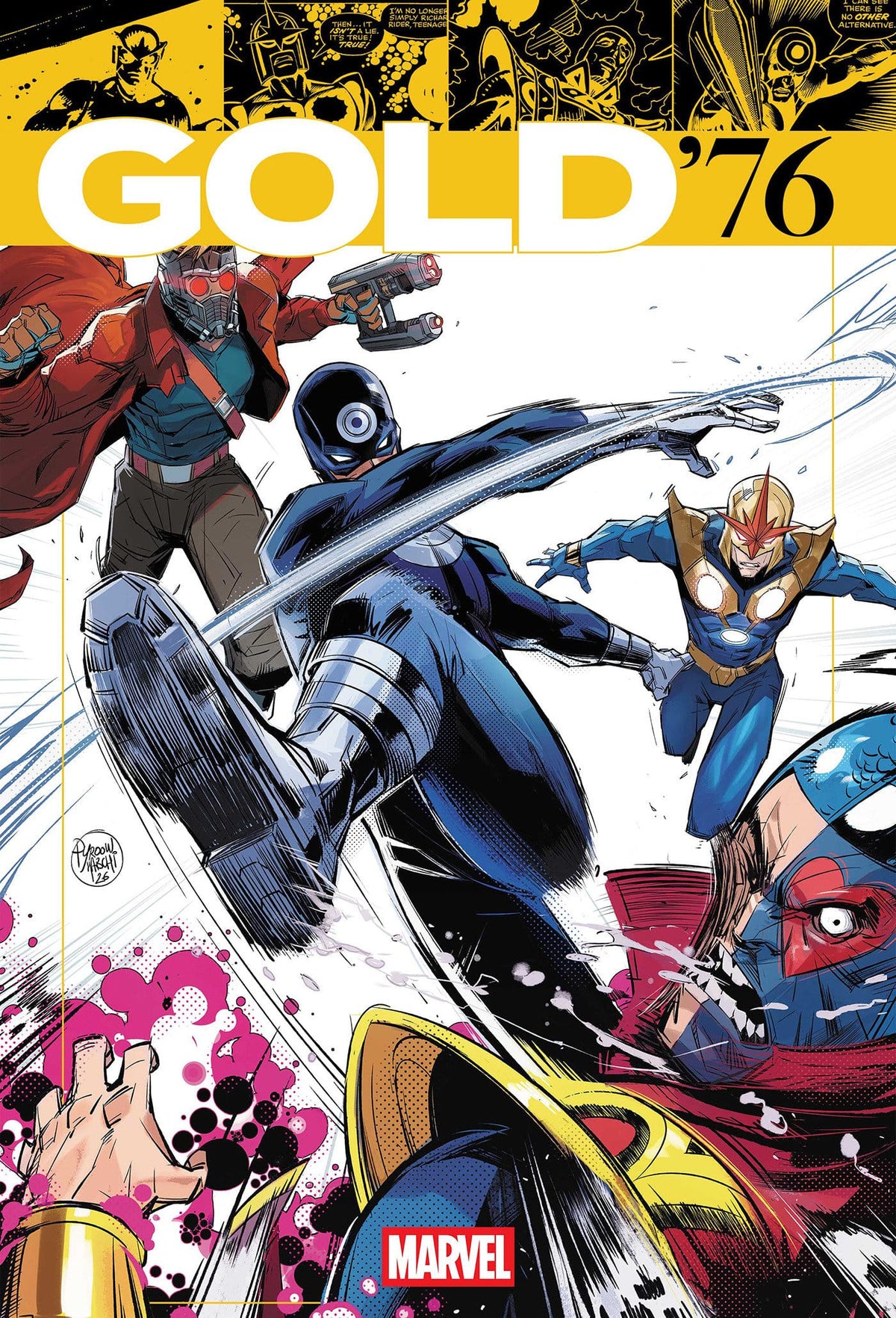 Marvel Comic Books MARVEL GOLD '76 #1 HICHAM HABCHI HOMAGE VARIANT (Release Date: 09/09/2026) 75960621688800131 PRH-75960621688800131