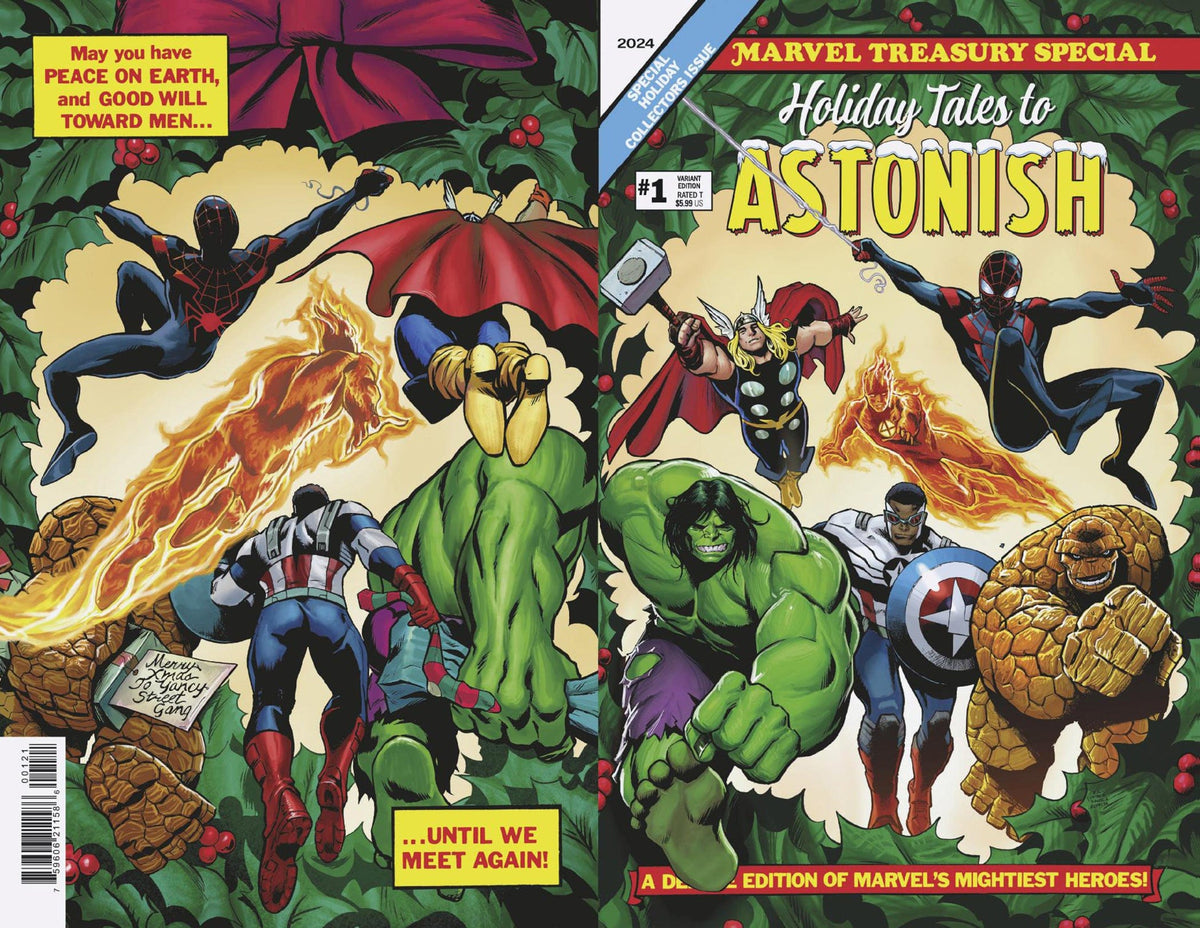 Marvel Comic Books MARVEL HOLIDAY TALES TO ASTONISH #1 LEE GARBETT WRAPAROUND HOMAGE VARIANT 75960621158600121 PRH-75960621158600121