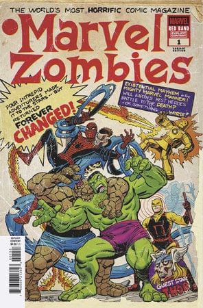 Marvel Comic Books MARVEL ZOMBIES: RED BAND #1 TBD ARTIST RETRO ZOMBIE VARIANT [POLYBAGGED] 75960621360300151 PRH-75960621360300151