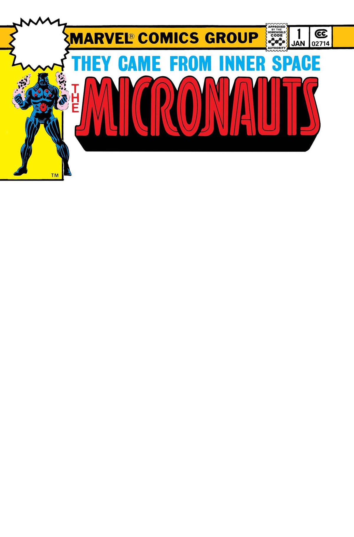 MICRONAUTS #1 FACSIMILE EDITION BLANK VAR