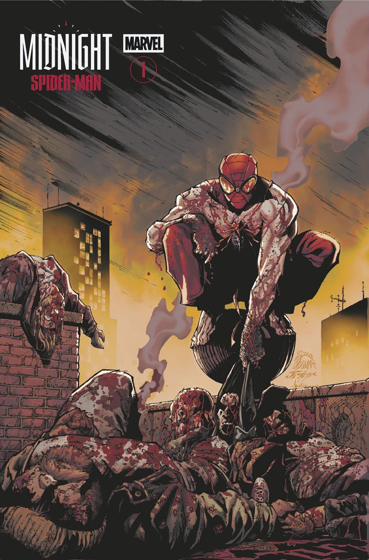 Marvel Comic Books MIDNIGHT SPIDER-MAN #1 COVER B RYAN STEGMAN MIDNIGHT BLOODBATH VARIANT (Release Date: 10/07/2026) 75960621681900121 PRH-75960621681900121