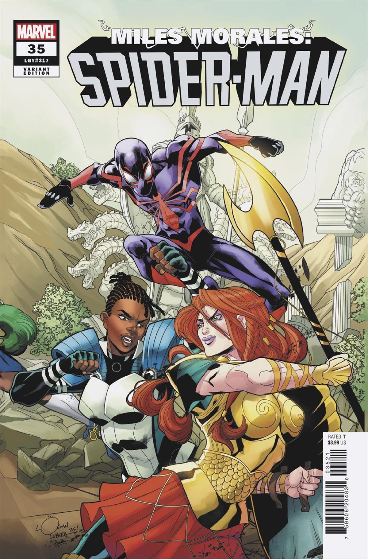 Marvel Comic Books MILES MORALES: SPIDER-MAN #35 LOGAN LUBERA 5-PART CONNECTING VARIANT 75960620483003521 PRH-75960620483003521