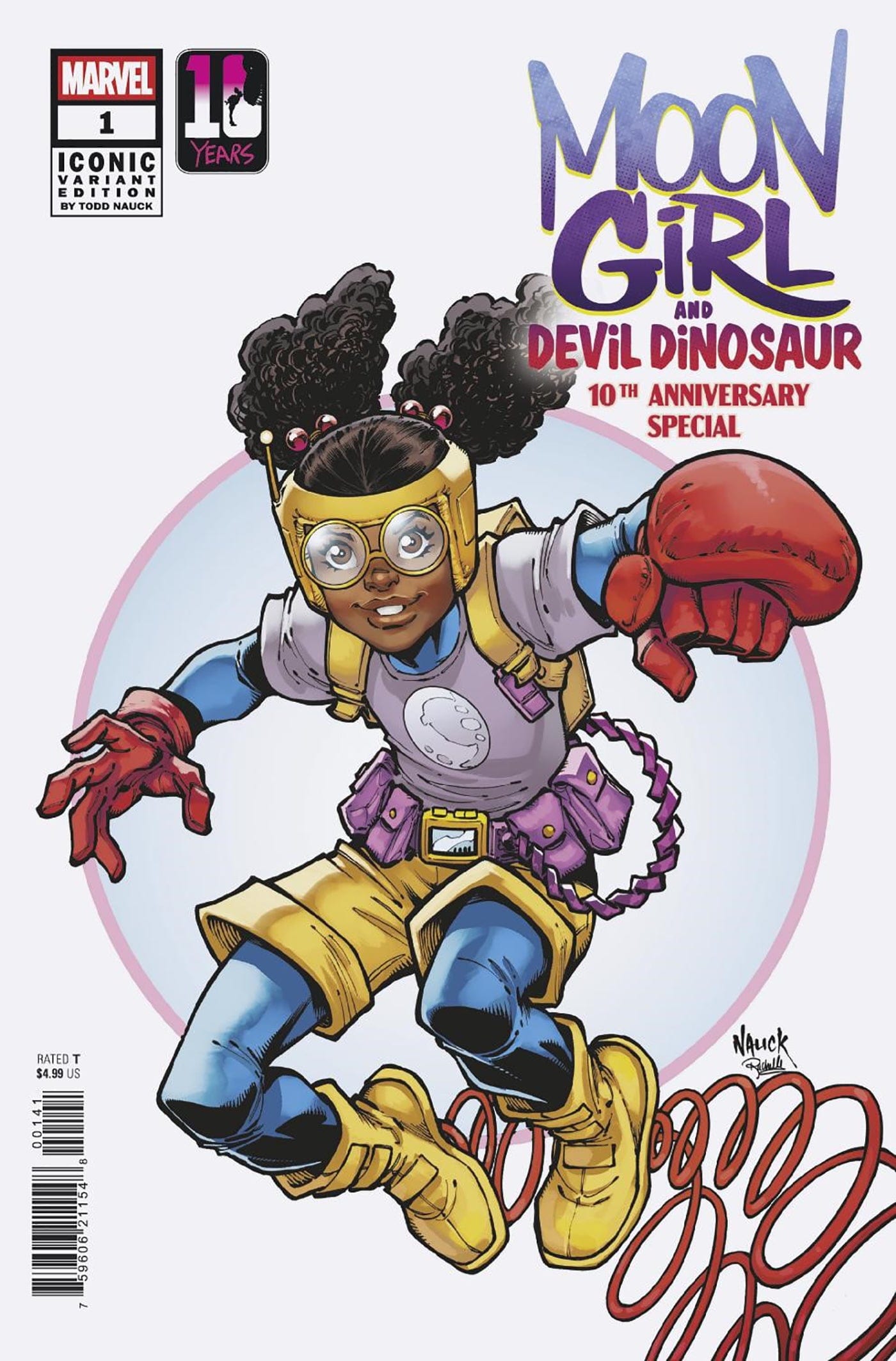 MOON GIRL & DEVIL DINOSAUR 10TH ANNIVERSARY SPECIAL #1 TODD NAUCK ICONIC VARIANT