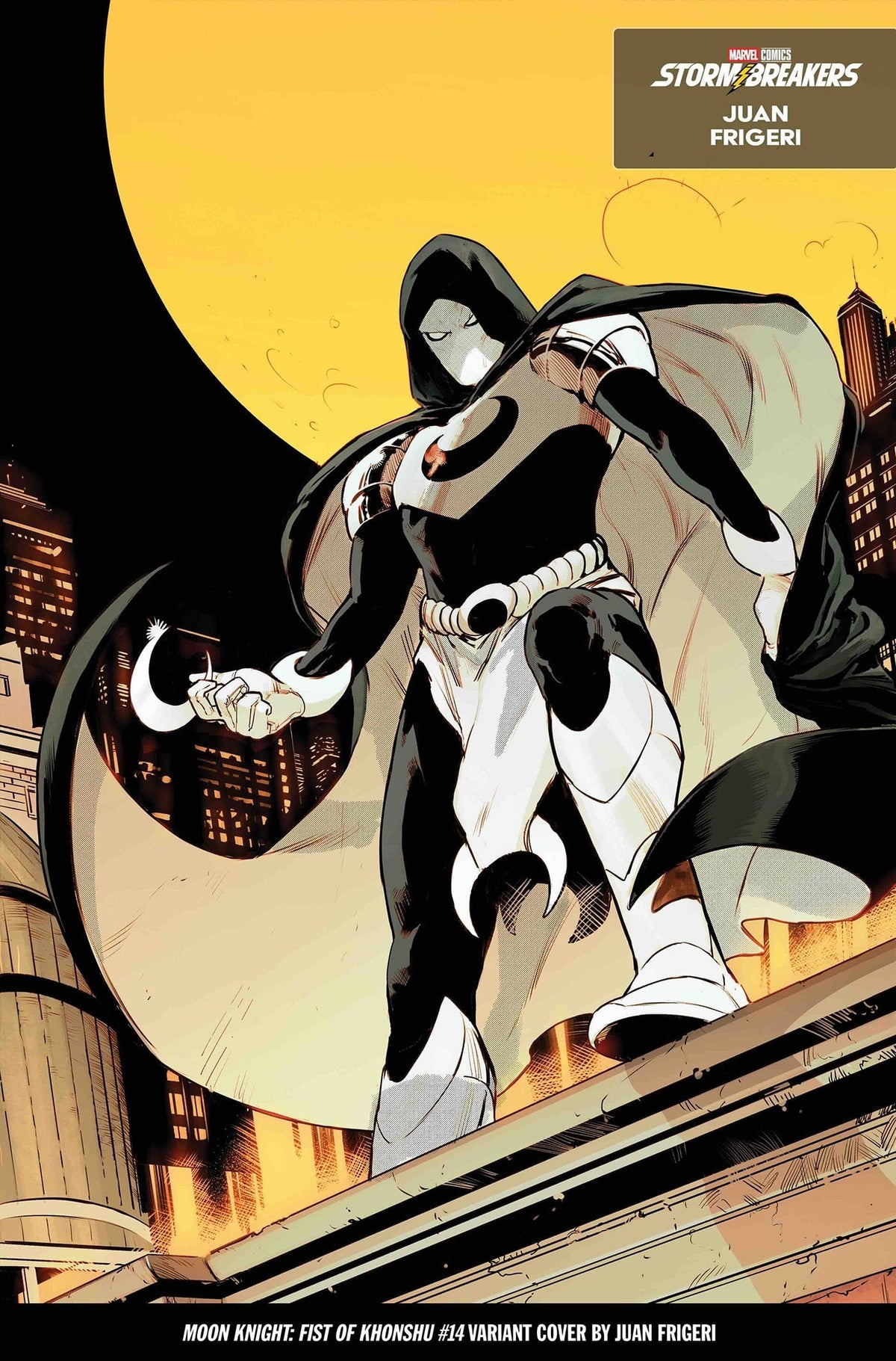 Marvel Comic Books MOON KNIGHT: FIST OF KHONSHU #14 JUAN FRIGERI FROM THE CHAOS A COSTUME VARIANT 75960620928601421 PRH-75960620928601421