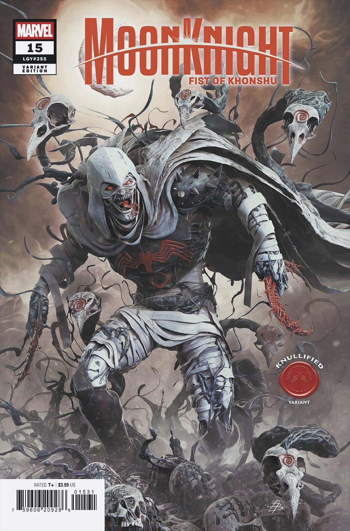 Marvel Comic Books MOON KNIGHT: FIST OF KHONSHU #15 BJORN BARENDS KNULLIFIED VARIANT 75960620928601531 PRH-75960620928601531