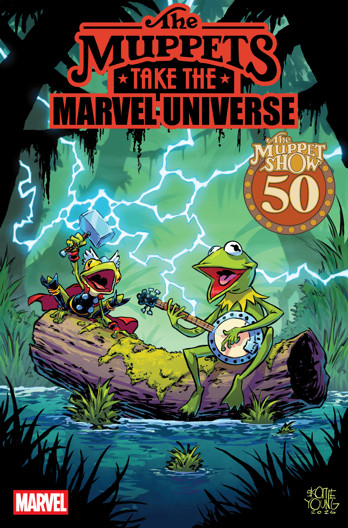 Marvel Comic Books MUPPETS TAKE THE MARVEL UNIVERSE #1 SKOTTIE YOUNG VARIANT (Release Date: 09/23/2026) 75960621689500171 PRH-75960621689500171