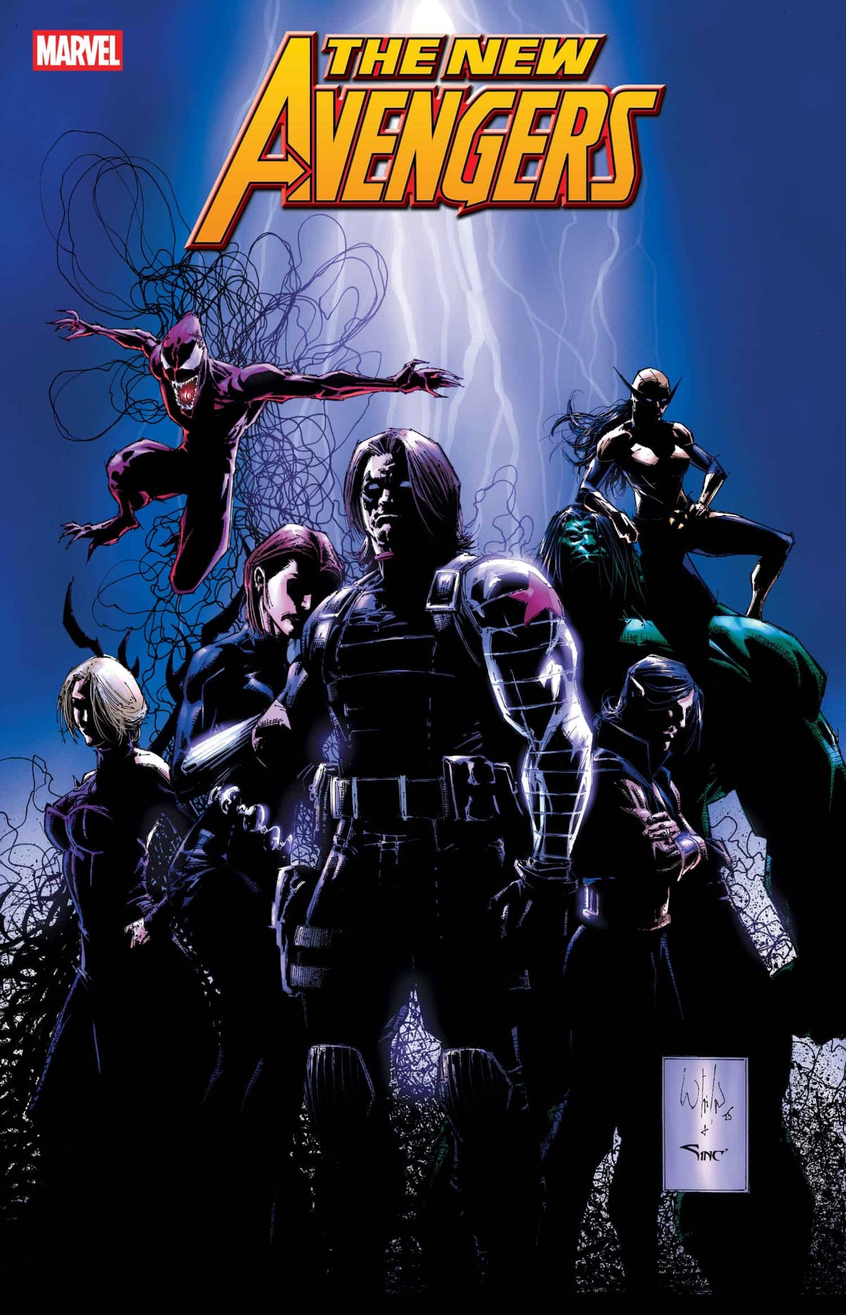 Marvel Comic Books NEW AVENGERS #1 WHILCE PORTACIO SPOILER HOMAGE VARIANT 75960621145600191 PRH-75960621145600191