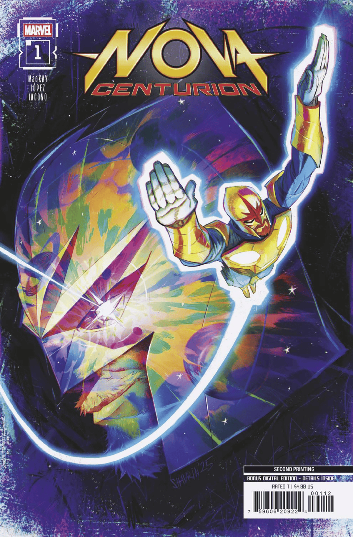 Marvel Comic Books NOVA: CENTURION #1 IVAN SHAVRIN 2ND PRINTING VARIANT 75960620922400112 PRH-75960620922400112