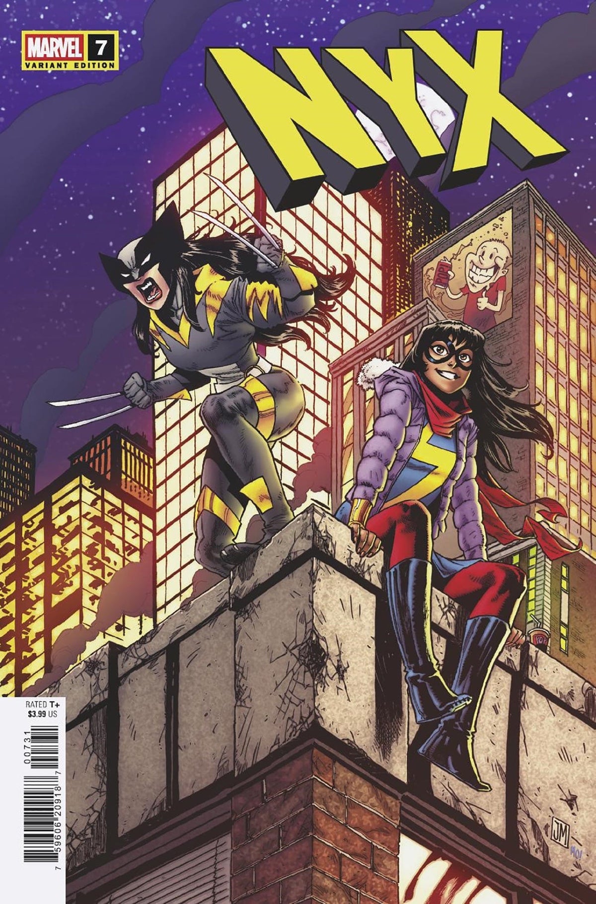 Marvel Comic Books NYX #7 JUSTIN MASON VARIANT 75960620918700731 PRH-75960620918700731