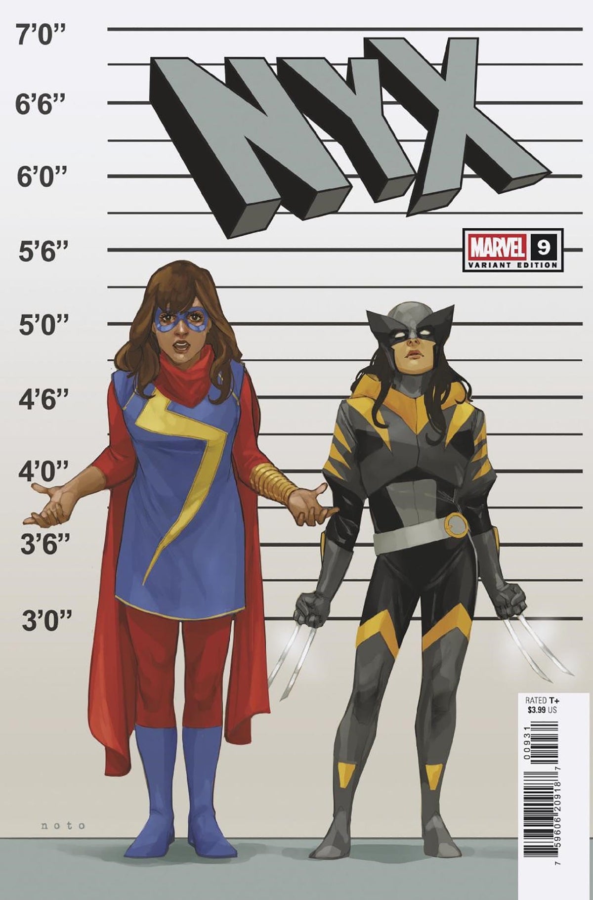 Marvel Comic Books NYX #9 PHIL NOTO CONNECTING X-MANHUNT VARIANT [XMH, DOOM] 75960620918700931 PRH-75960620918700931