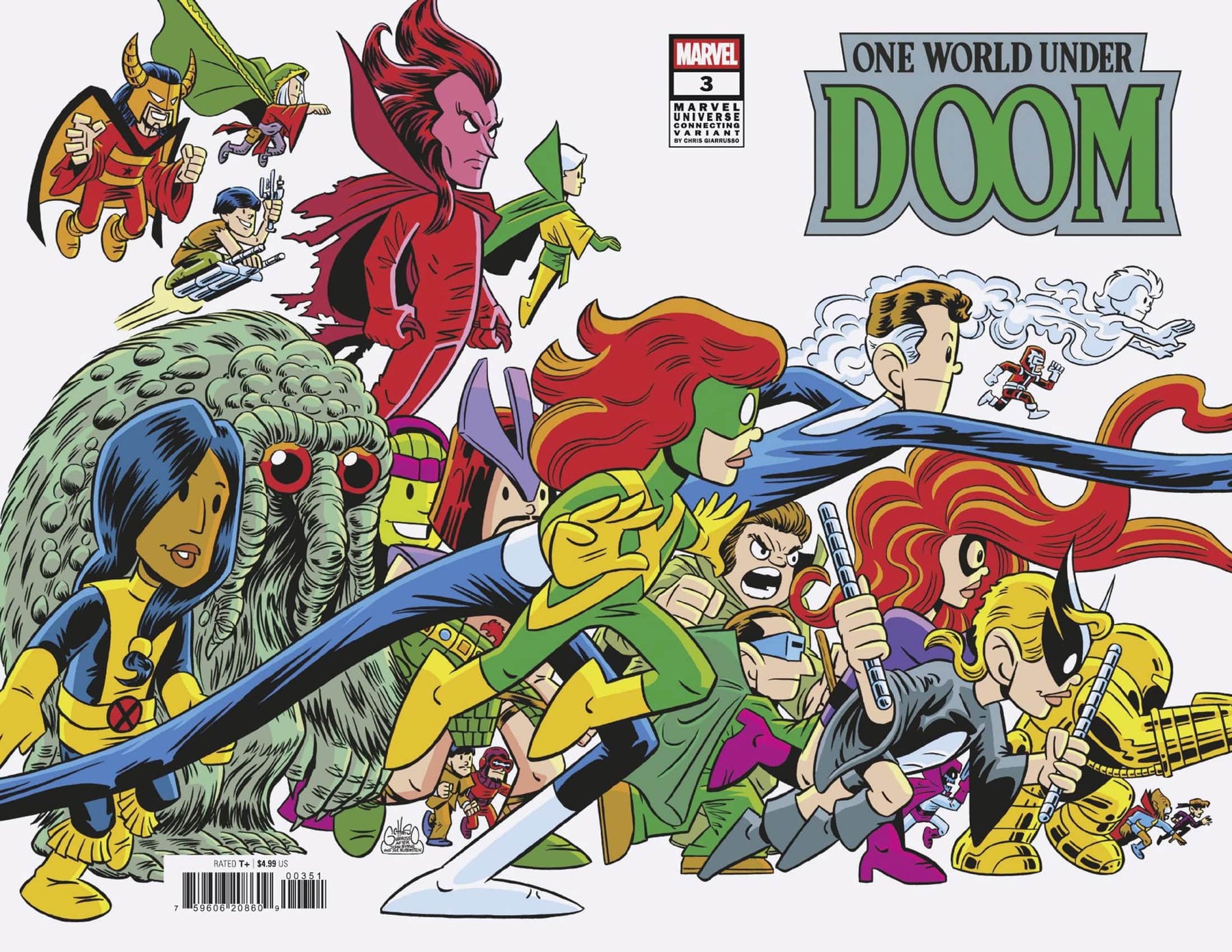 ONE WORLD UNDER DOOM #3 CHRIS GIARRUSSO MARVEL UNIVERSE CONNECTING VARIANT H