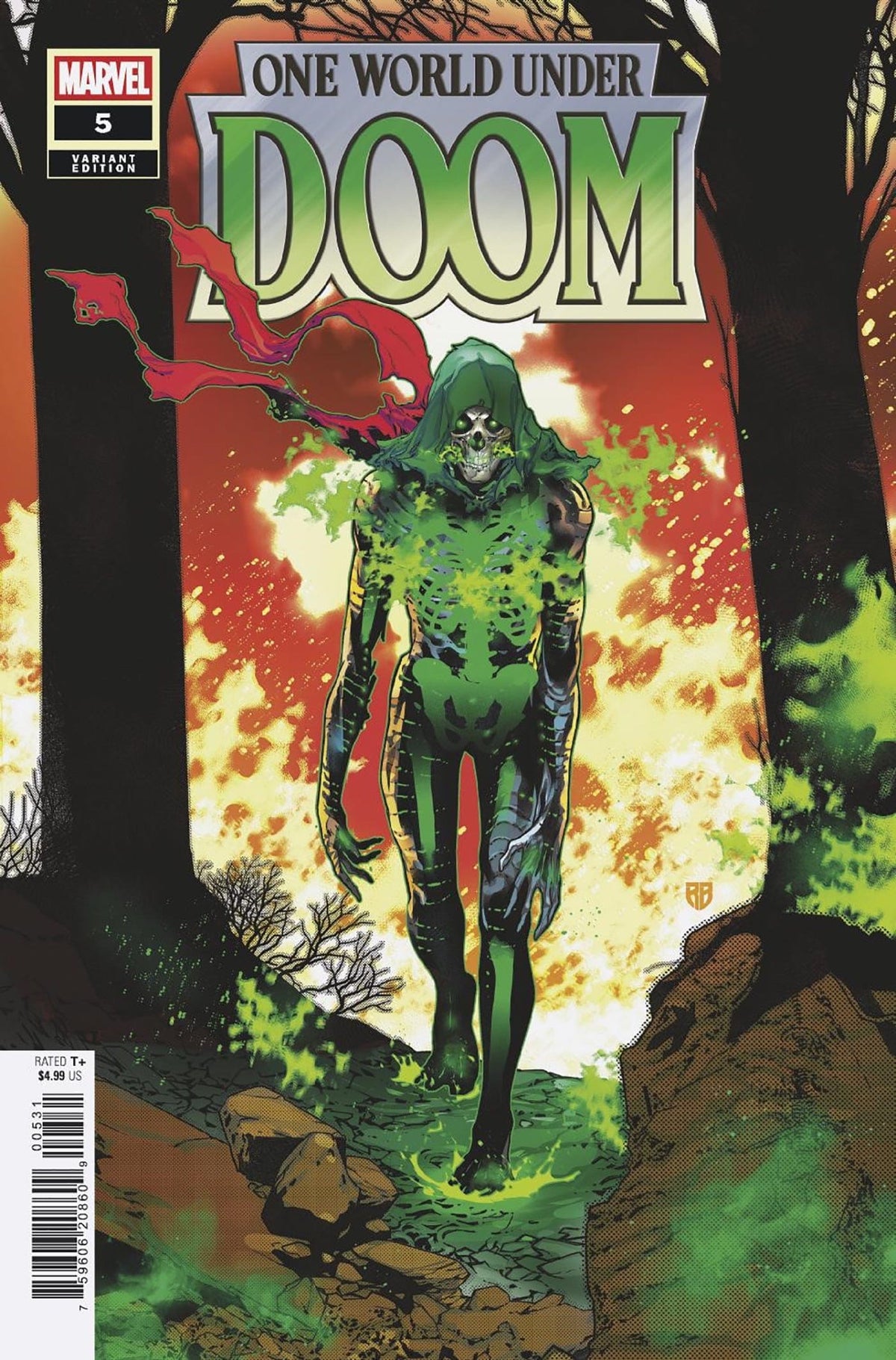 Marvel Comic Books ONE WORLD UNDER DOOM #5 R.B. SILVA VARIANT 75960620860900531 PRH-75960620860900531