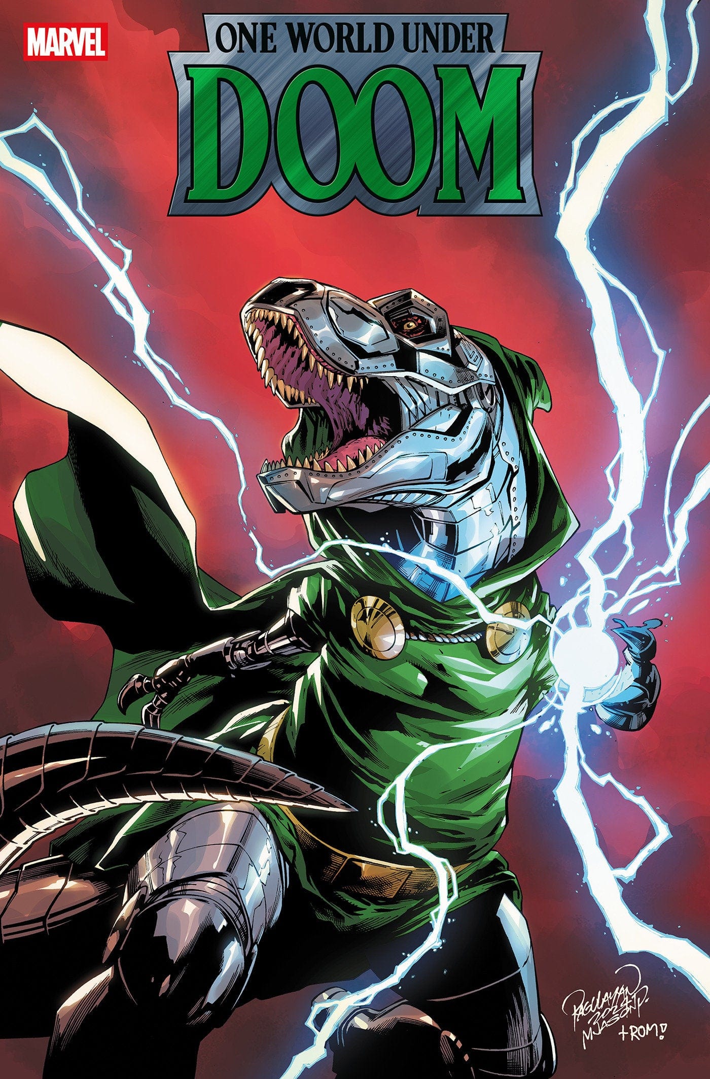 ONE WORLD UNDER DOOM #6 CARLO PAGULAYAN DOOMASAUR VARIANT