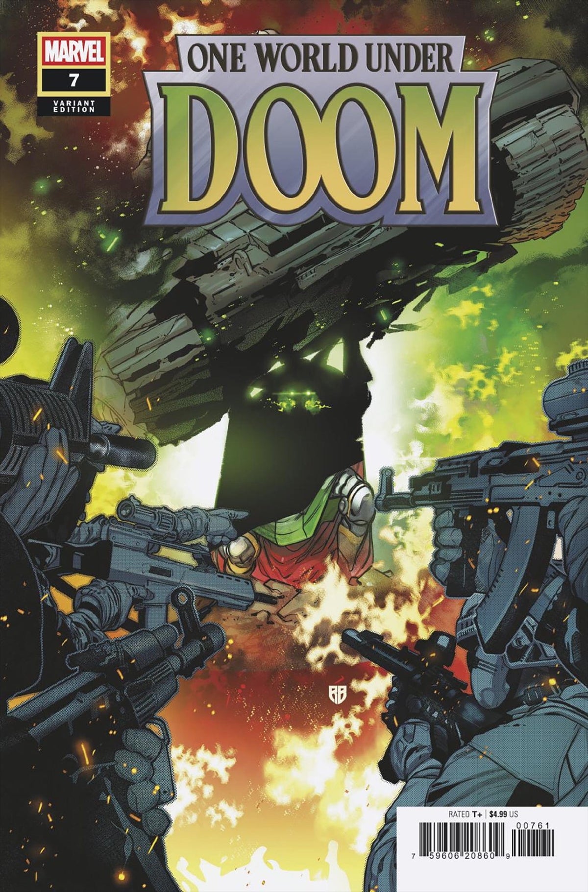 Marvel Comic Books ONE WORLD UNDER DOOM #7 R.B. SILVA VARIANT 75960620860900761 PRH-75960620860900761