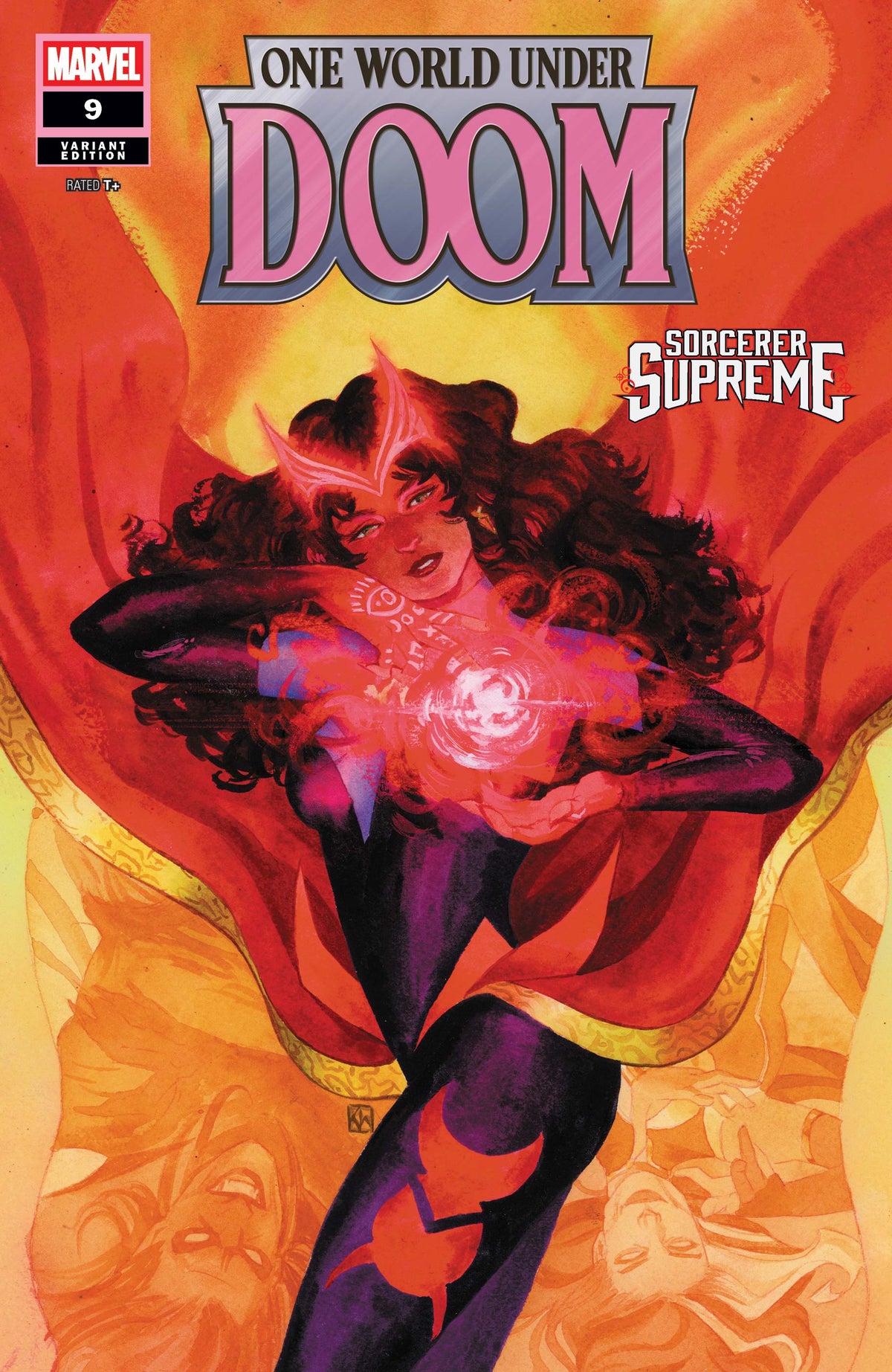 Marvel Comic Books ONE WORLD UNDER DOOM #9 KEVIN WADA SPOILER VARIANT 75960620860900961 PRH-75960620860900961