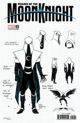 Marvel Comic Books PHASES OF THE MOON KNIGHT #2 DECLAN SHALVEY DESIGN VARIANT 75960620955200221 PRH-75960620955200221