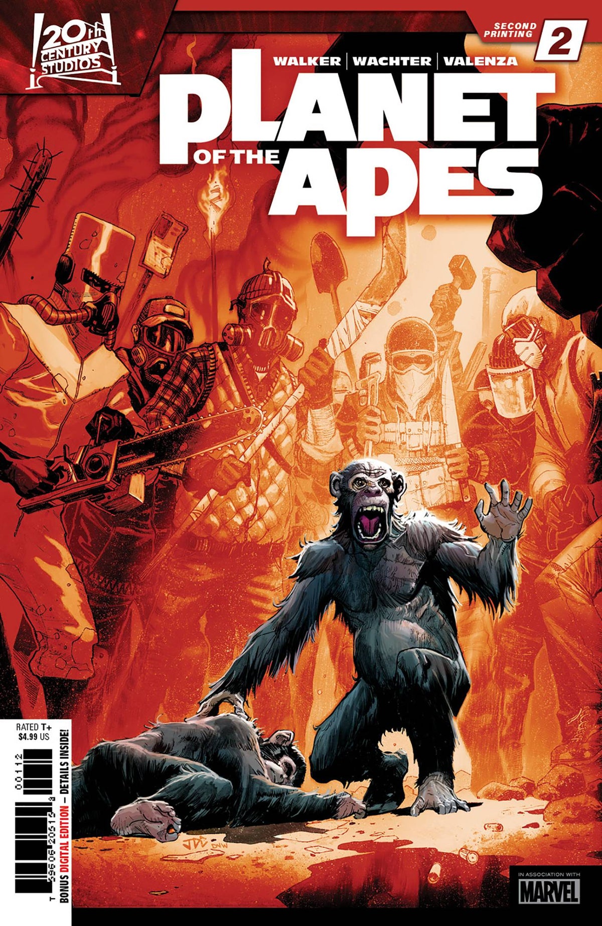 Marvel Comic Books PLANET OF THE APES #2 2ND PTG JOSHUA CASSARA VAR 75960620515800212 APR238059