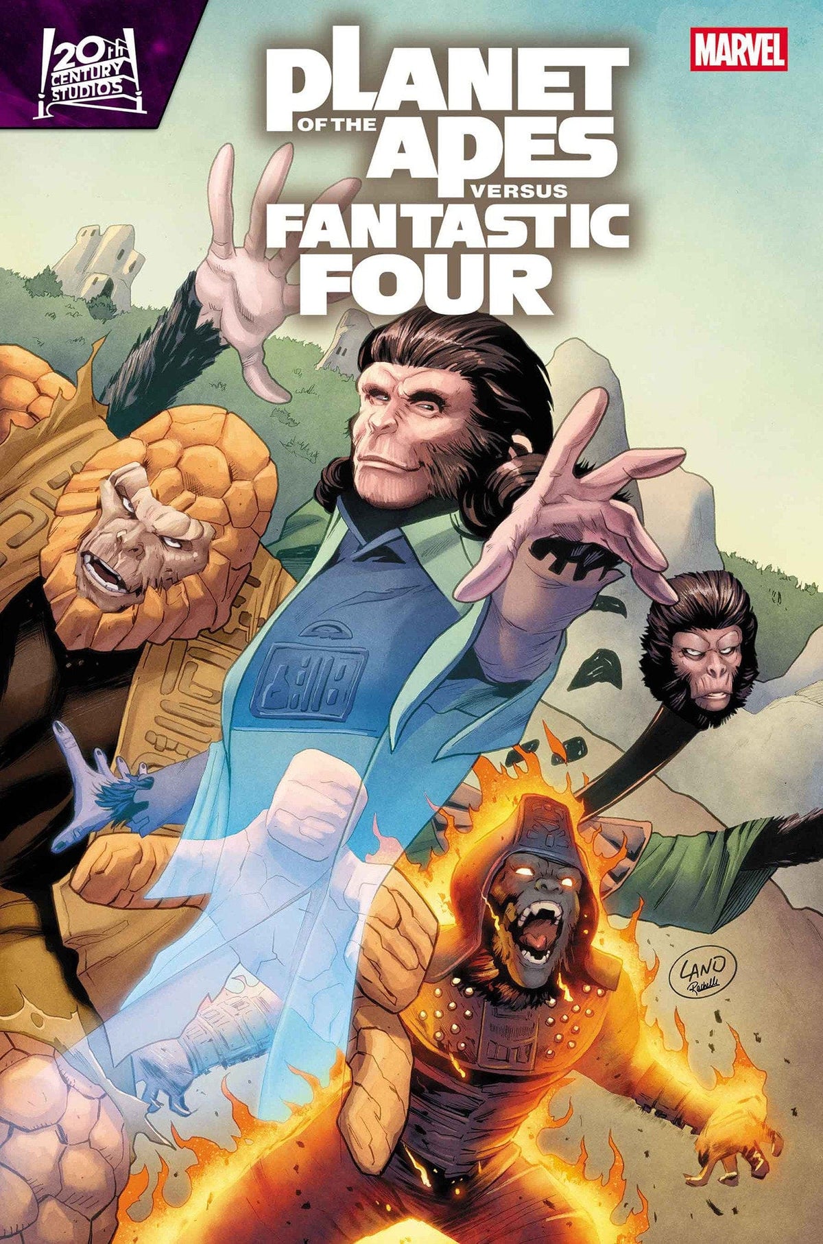 Marvel Comic Books PLANET OF THE APES VS. FANTASTIC FOUR #2 75960621389400211 PRH-75960621389400211