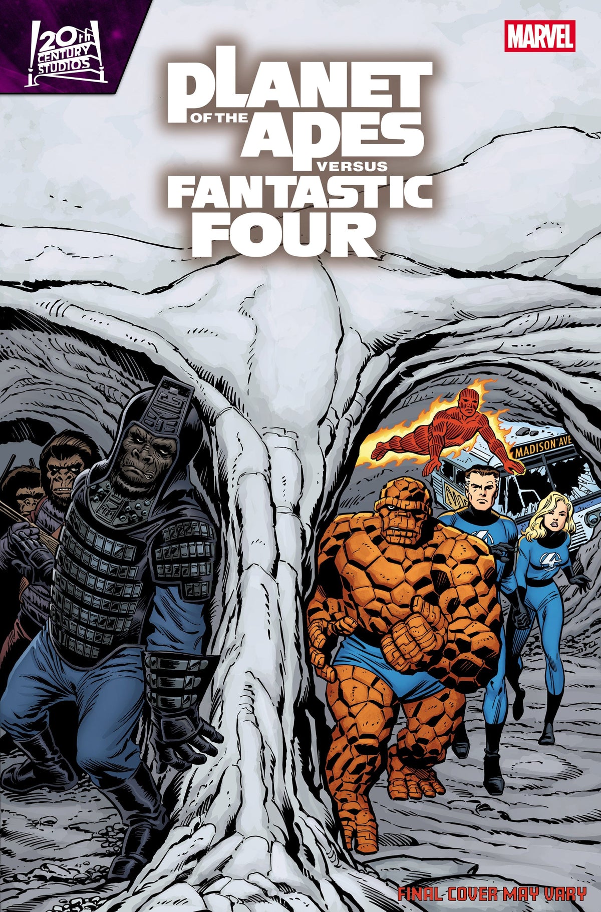Marvel Comic Books PLANET OF THE APES VS. FANTASTIC FOUR #2 RON FRENZ HOMAGE VARIANT 75960621389400221 PRH-75960621389400221