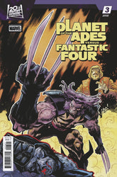 Marvel Comic Books PLANET OF THE APES VS. FANTASTIC FOUR #3 SCOTT HEPBURN VERSUS VARIANT 75960621389400341 PRH-75960621389400341