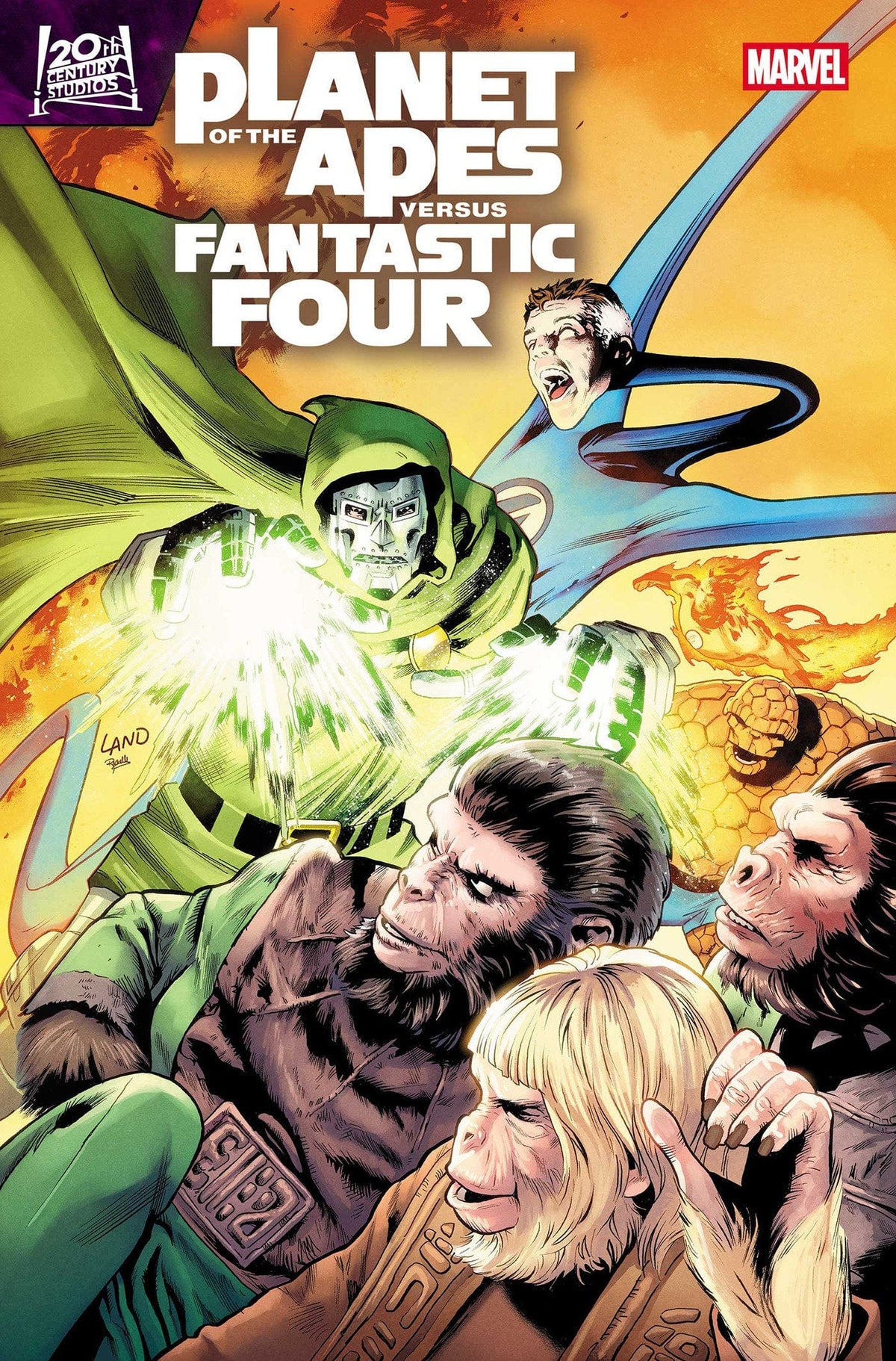 Marvel Comic Books PLANET OF THE APES VS. FANTASTIC FOUR #4 75960621389400411 PRH-75960621389400411