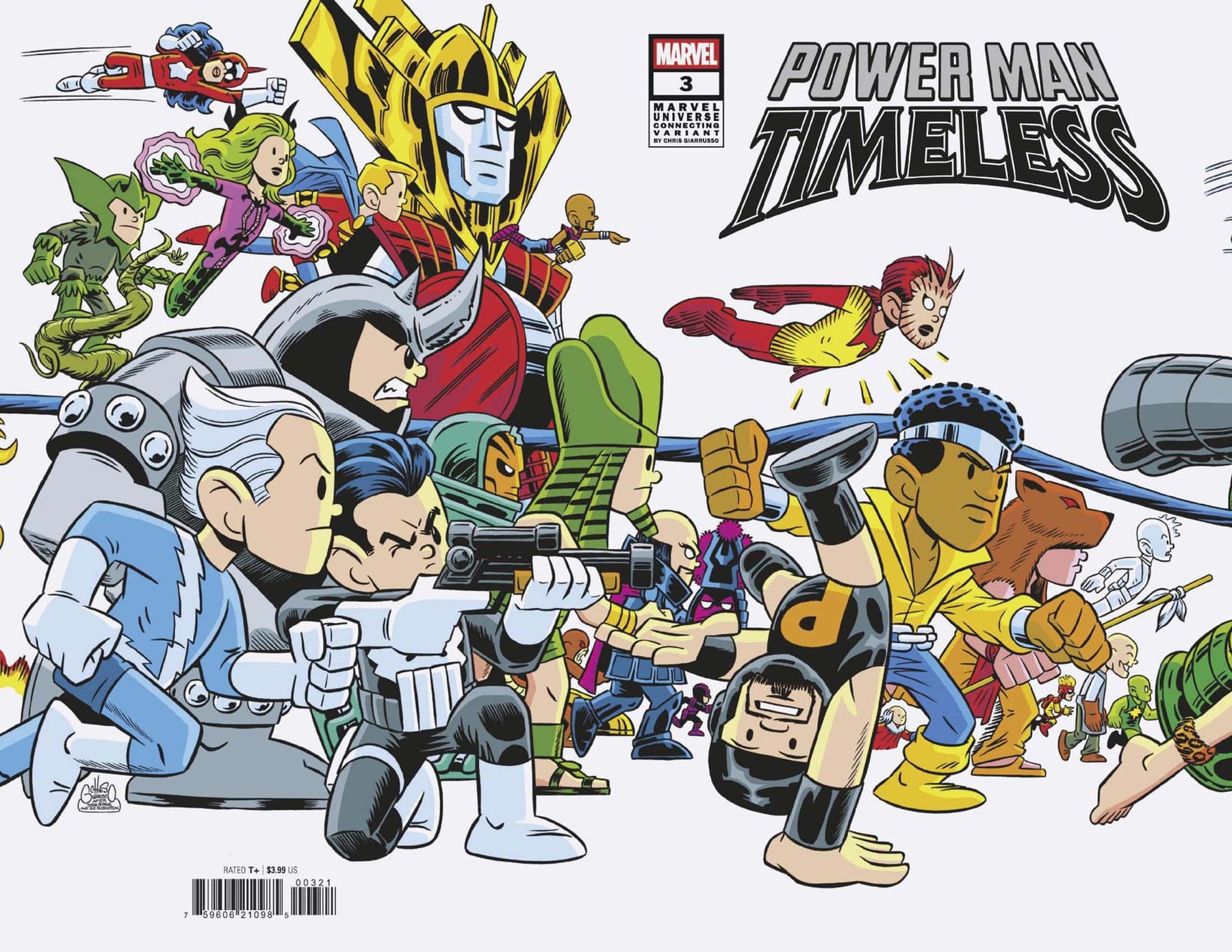 POWER MAN: TIMELESS #3 CHRIS GIARRUSSO MARVEL UNIVERSE CONNECTING VARIANT J