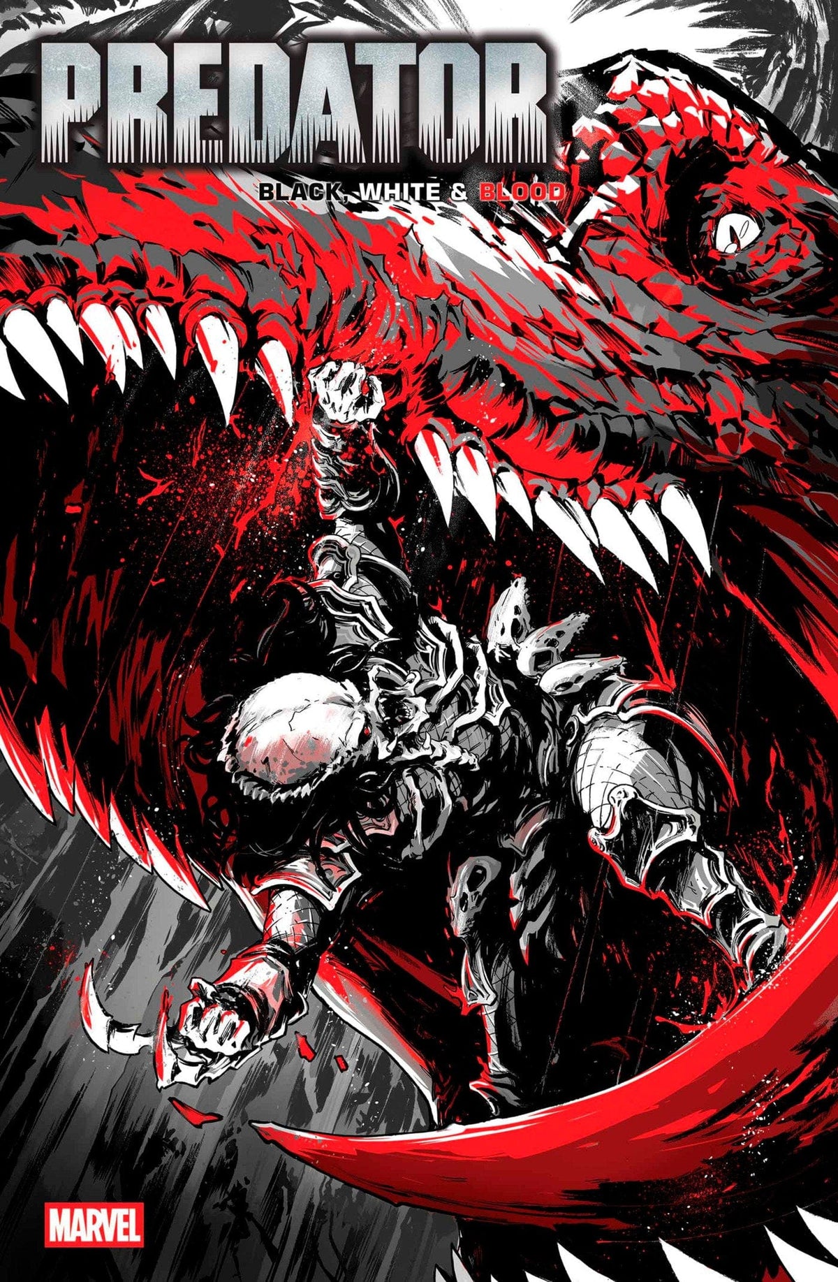 Marvel Comic Books PREDATOR: BLACK, WHITE & BLOOD #1 PAOLO VILLANELLI VARIANT 75960621281100131 PRH-75960621281100131