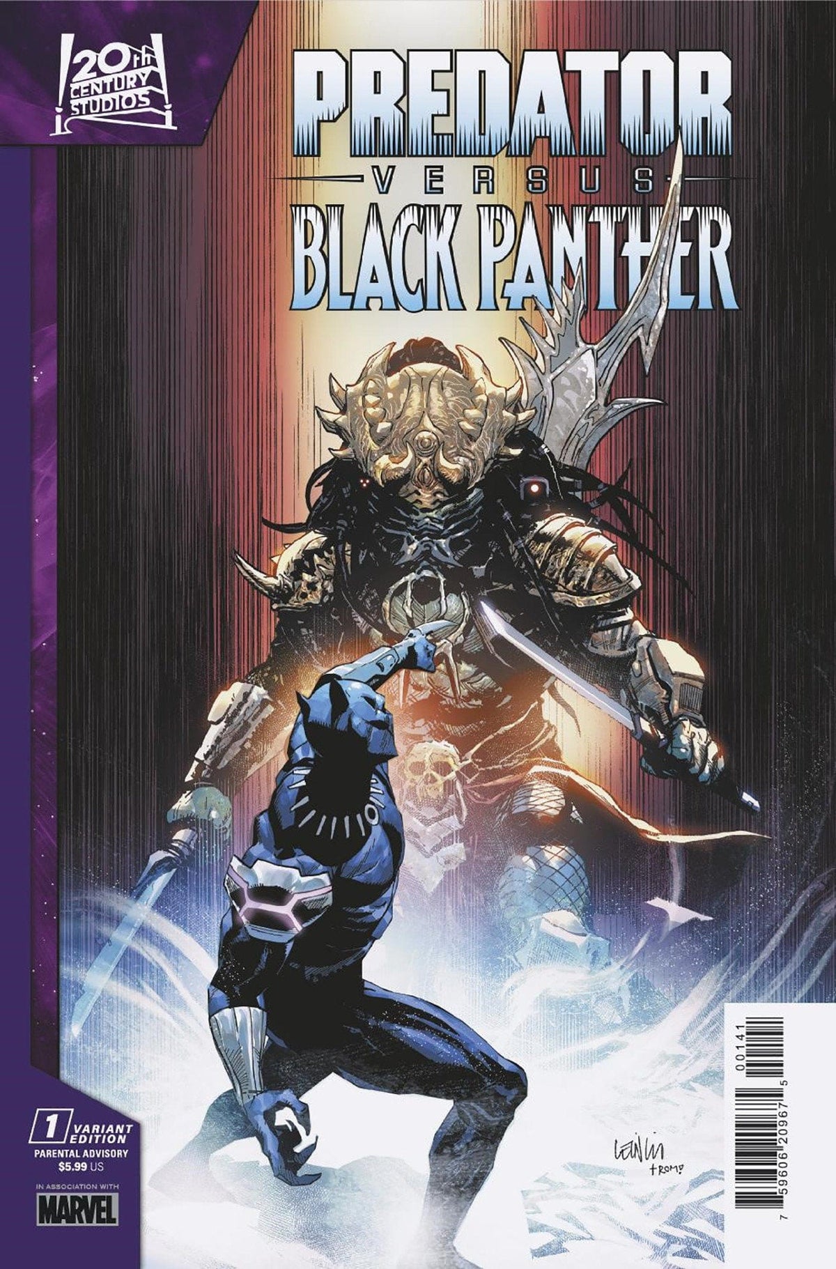 Marvel Comic Books PREDATOR VS. BLACK PANTHER #1 LEINIL YU VARIANT 75960620967500141 PRH-75960620967500141