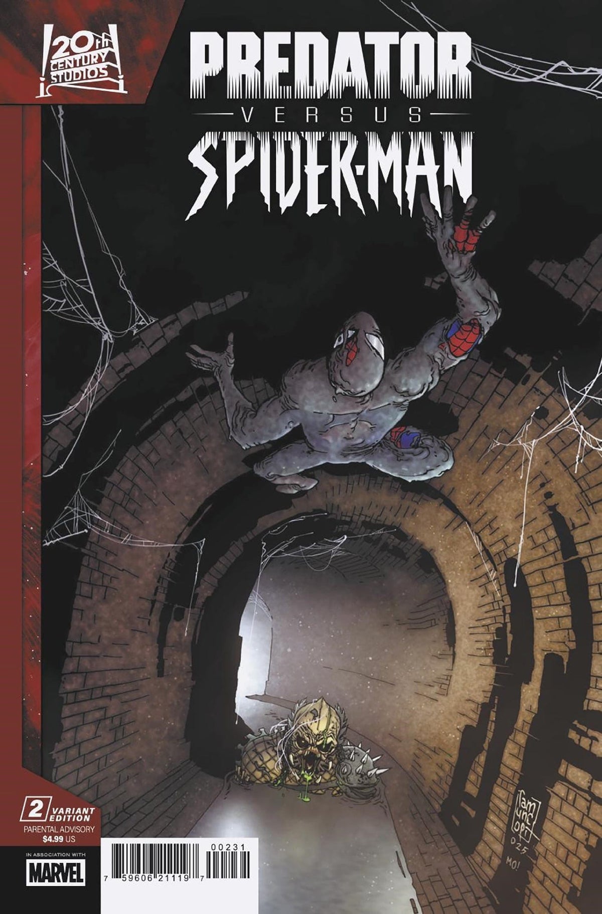 Marvel Comic Books PREDATOR VS. SPIDER-MAN #2 TBD ARTIST VARIANT 75960621119700231 PRH-75960621119700231