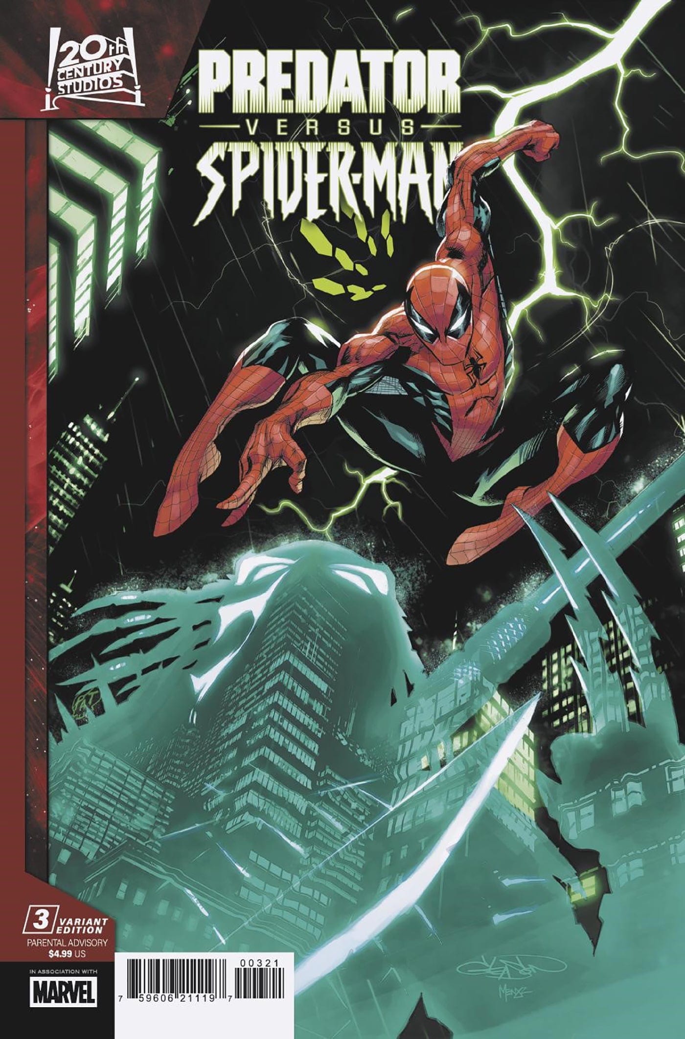 PREDATOR VS. SPIDER-MAN #3 TBD ARTIST VARIANT