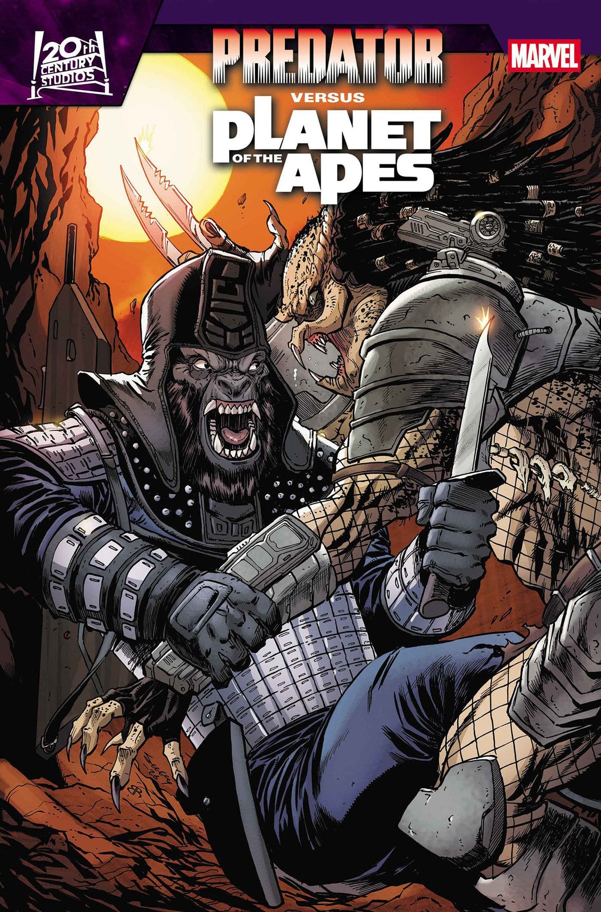 Marvel Comic Books PREDATOR VS. THE PLANET OF THE APES #1 TIM SEELEY VARIANT 75960621569000141 PRH-75960621569000141