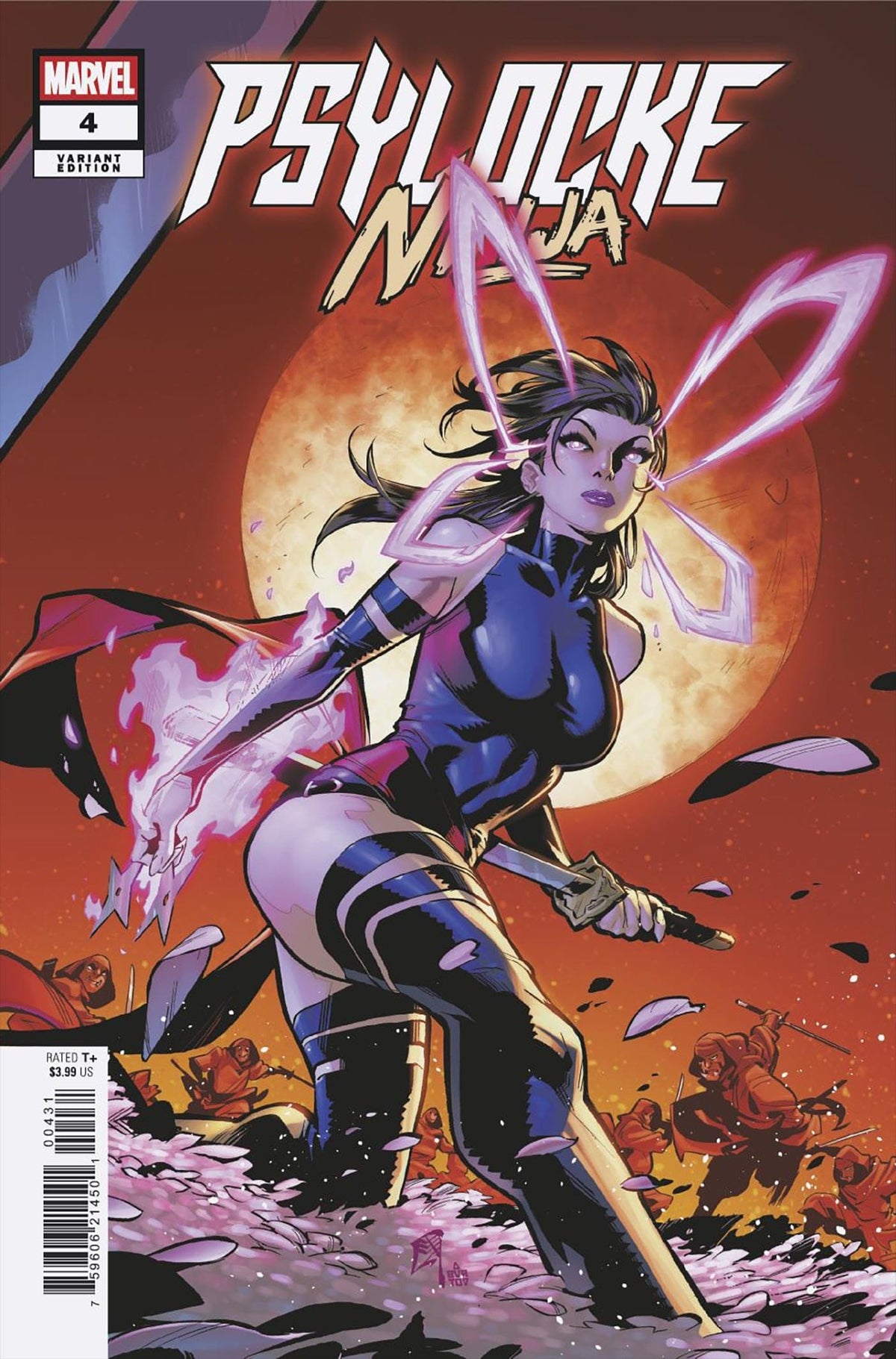 Marvel Comic Books PSYLOCKE: NINJA #4 C.F. VILLA PSYLOCKE VARIANT 75960621450100431 PRH-75960621450100431