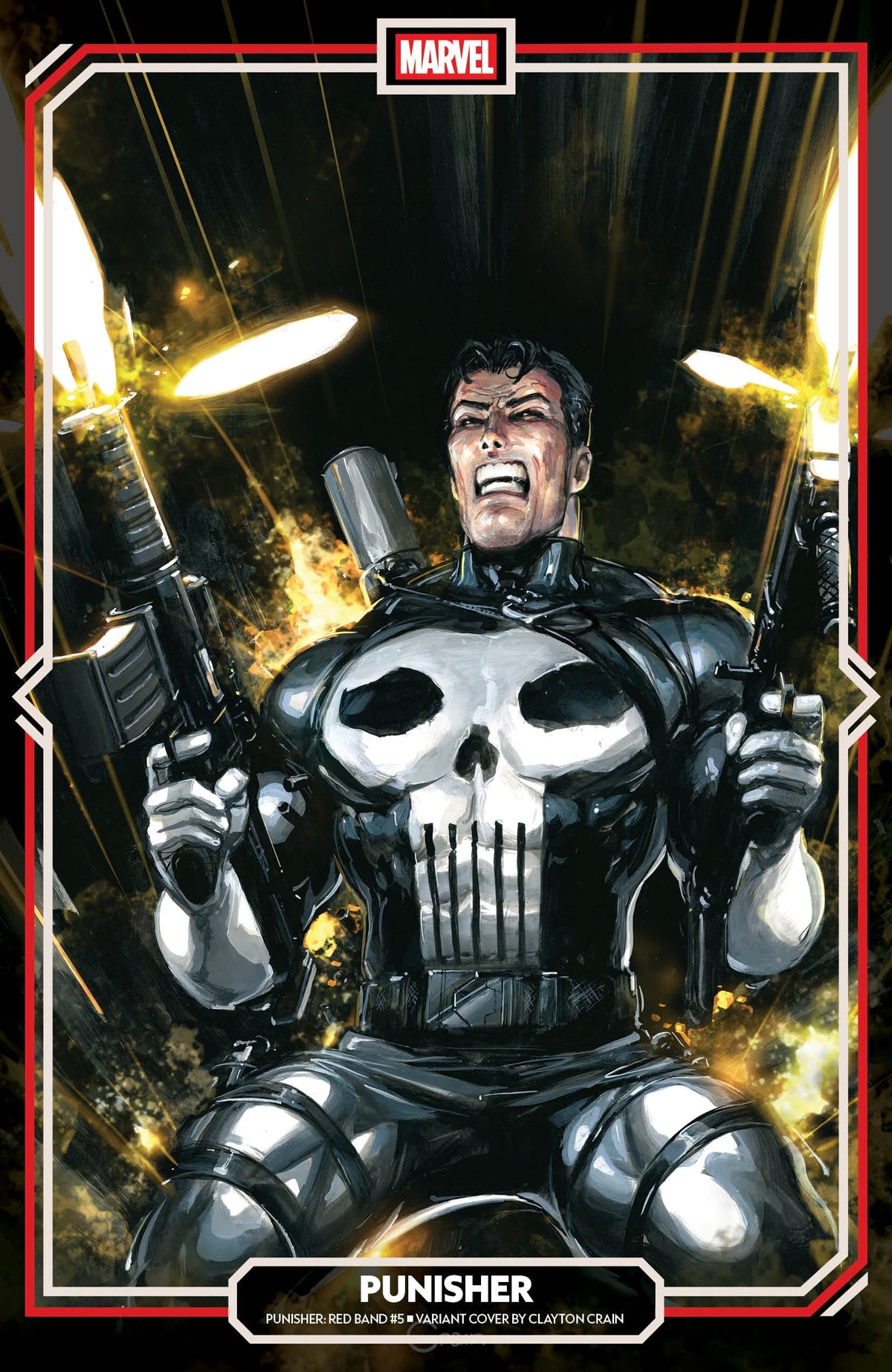 Marvel Comic Books PUNISHER: RED BAND #5 CLAYTON CRAIN VARIANT [POLYBAGGED] 75960621144900521 PRH-75960621144900521