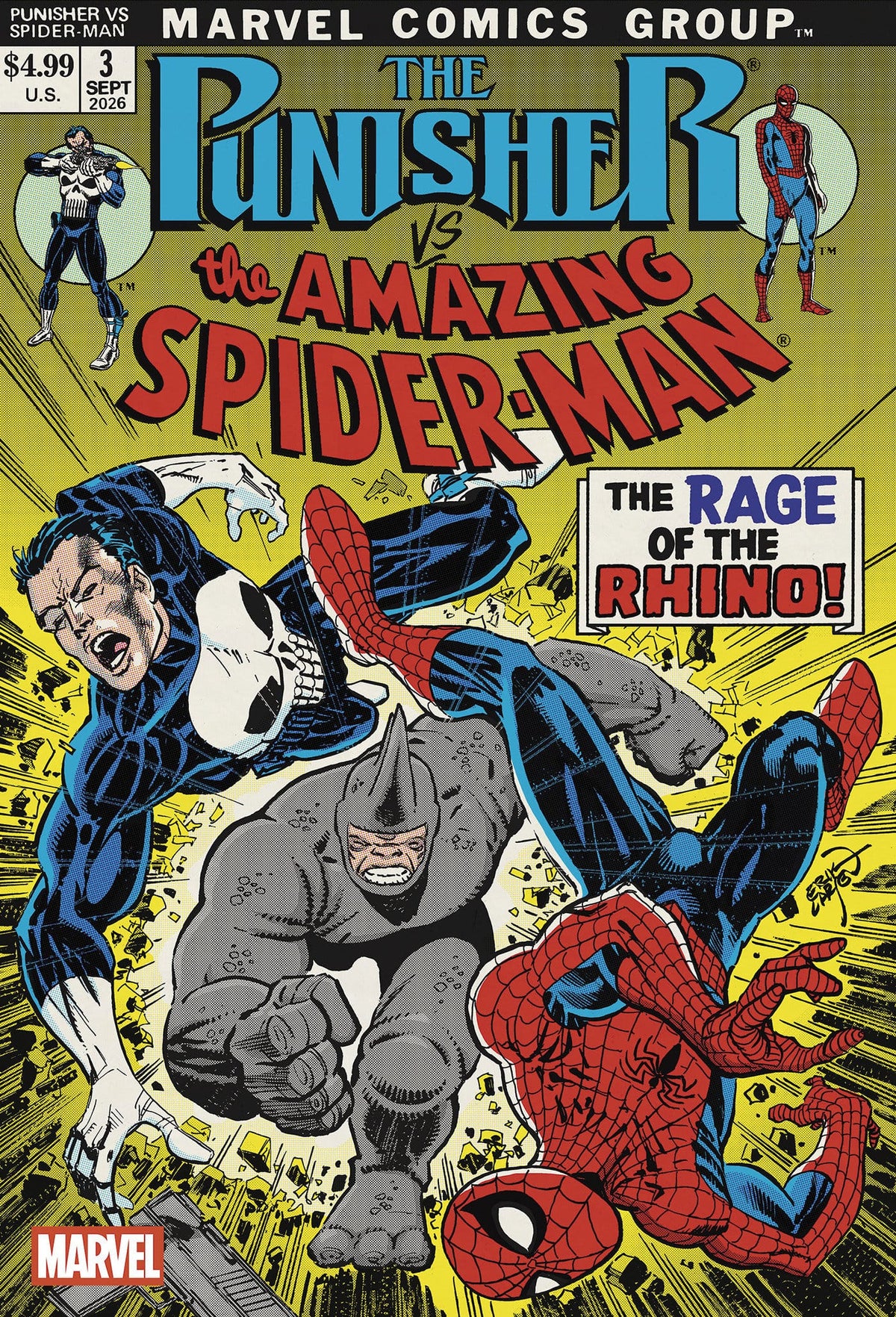 Marvel Comic Books PUNISHER VS. SPIDER-MAN #3 ERIK LARSEN VARIANT (Release Date: 09/23/2026) 75960621549200331 PRH-75960621549200331
