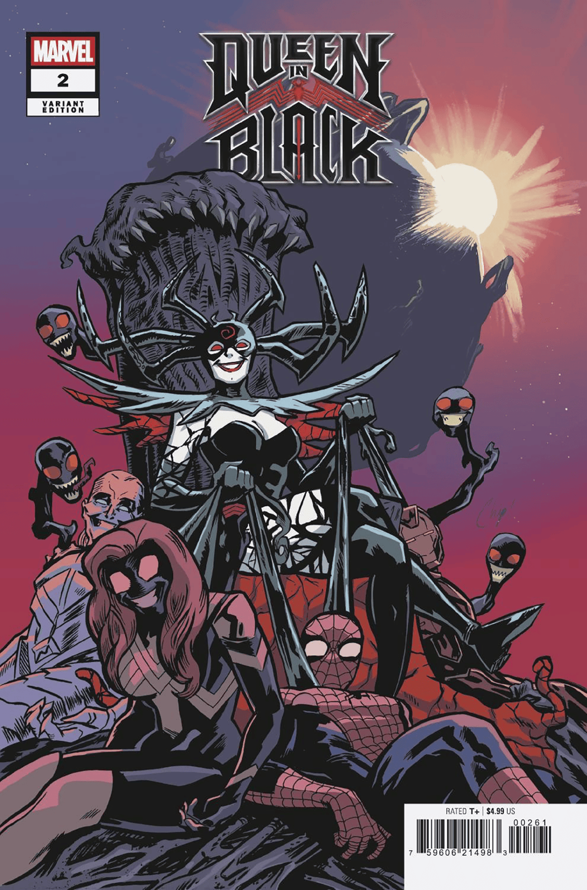 Marvel Comic Books QUEEN IN BLACK #2 CHIP ZDARSKY SMILE VARIANT [QIB] 75960621498300261 PRH-75960621498300261