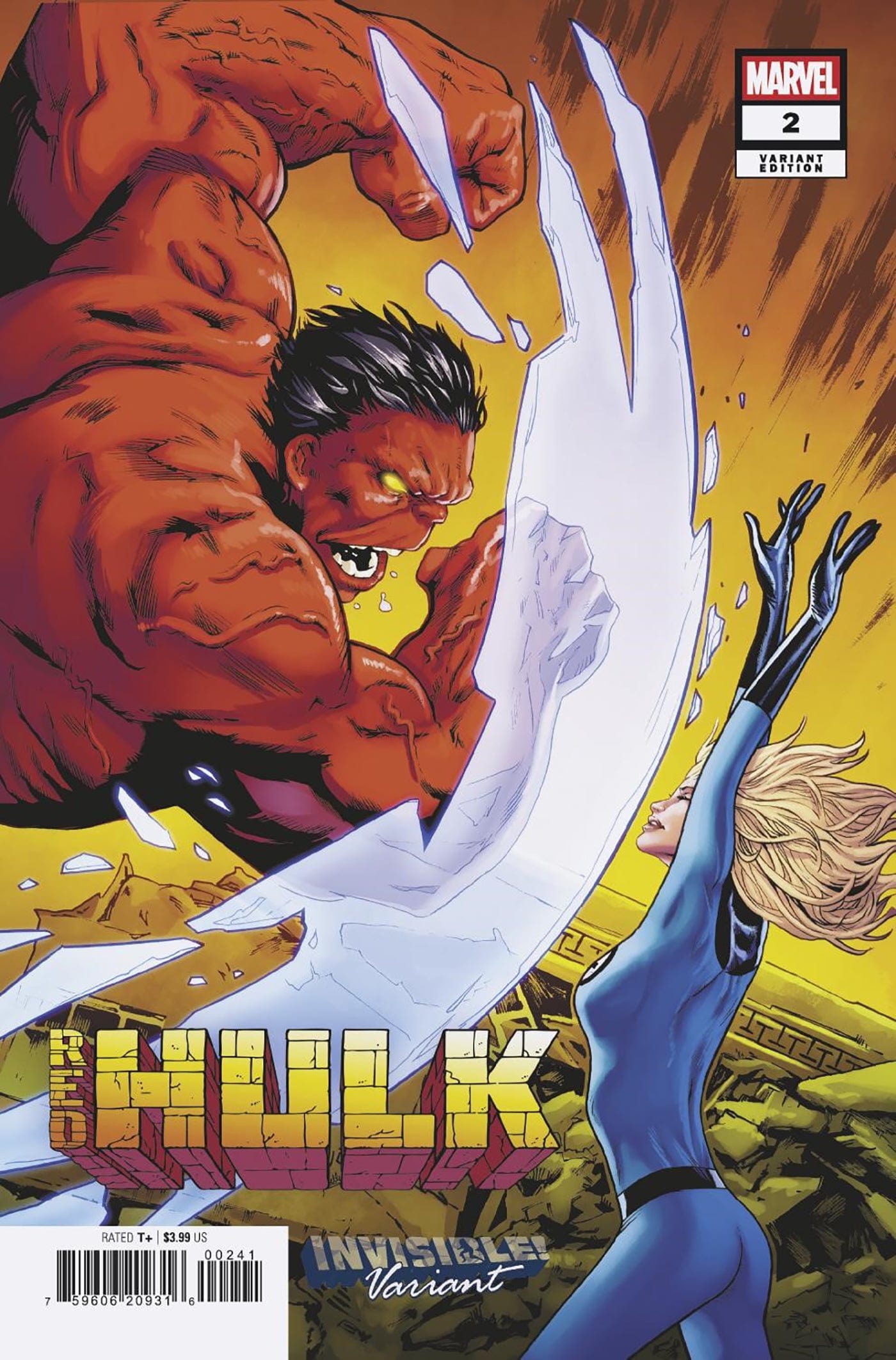 RED HULK #2 GREG LAND INVISIBLE! VARIANT [DOOM]