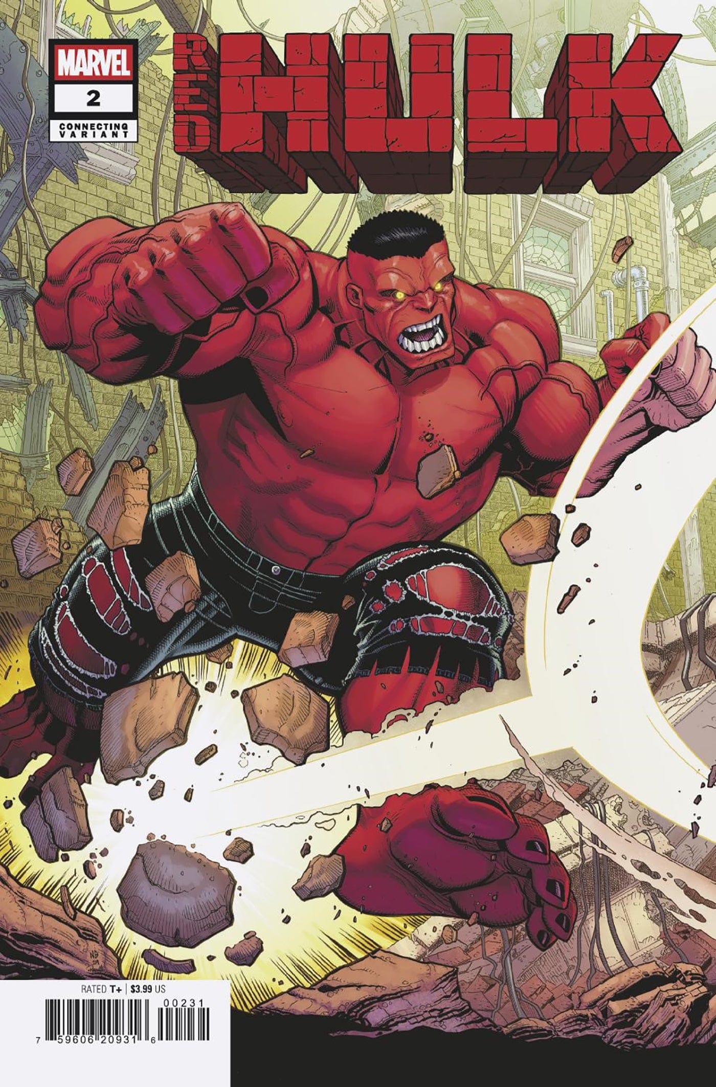 RED HULK #2 NICK BRADSHAW RED HULK CONNECTING VARIANT [DOOM]