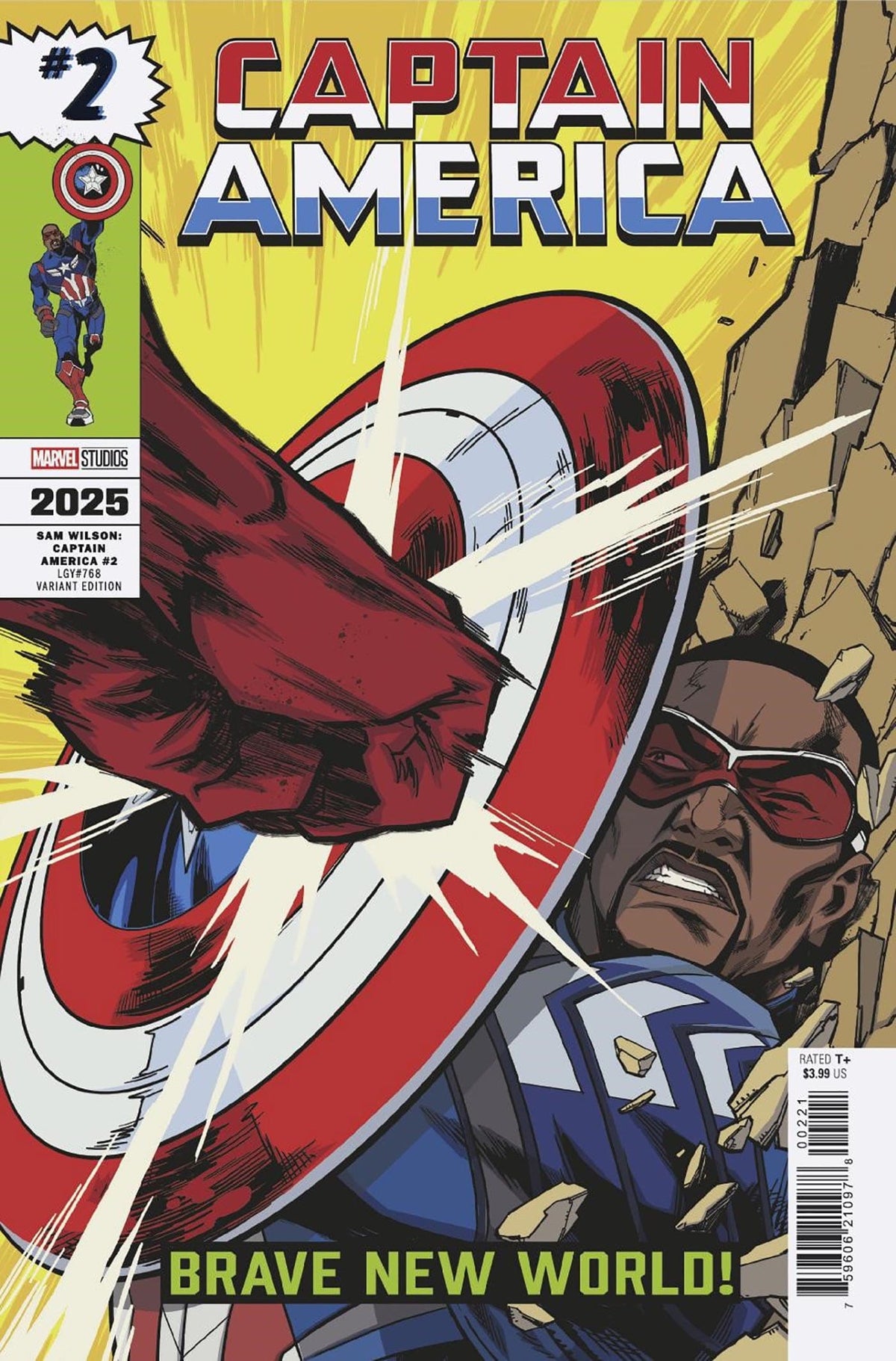 Marvel Comic Books SAM WILSON, CAPTAIN AMERICA #2 KHARY RANDOLPH MARVEL STUDIOS VARIANT 75960621097800221 PRH-75960621097800221