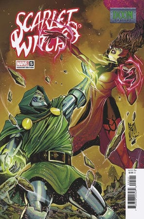 Marvel Comic Books SCARLET WITCH #5 STEFANO CASELLI DOOM VARIANT 75960620828900521 PRH-75960620828900521