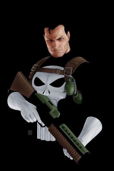 絵画 PUNISHER marvel-comic-books-signed-