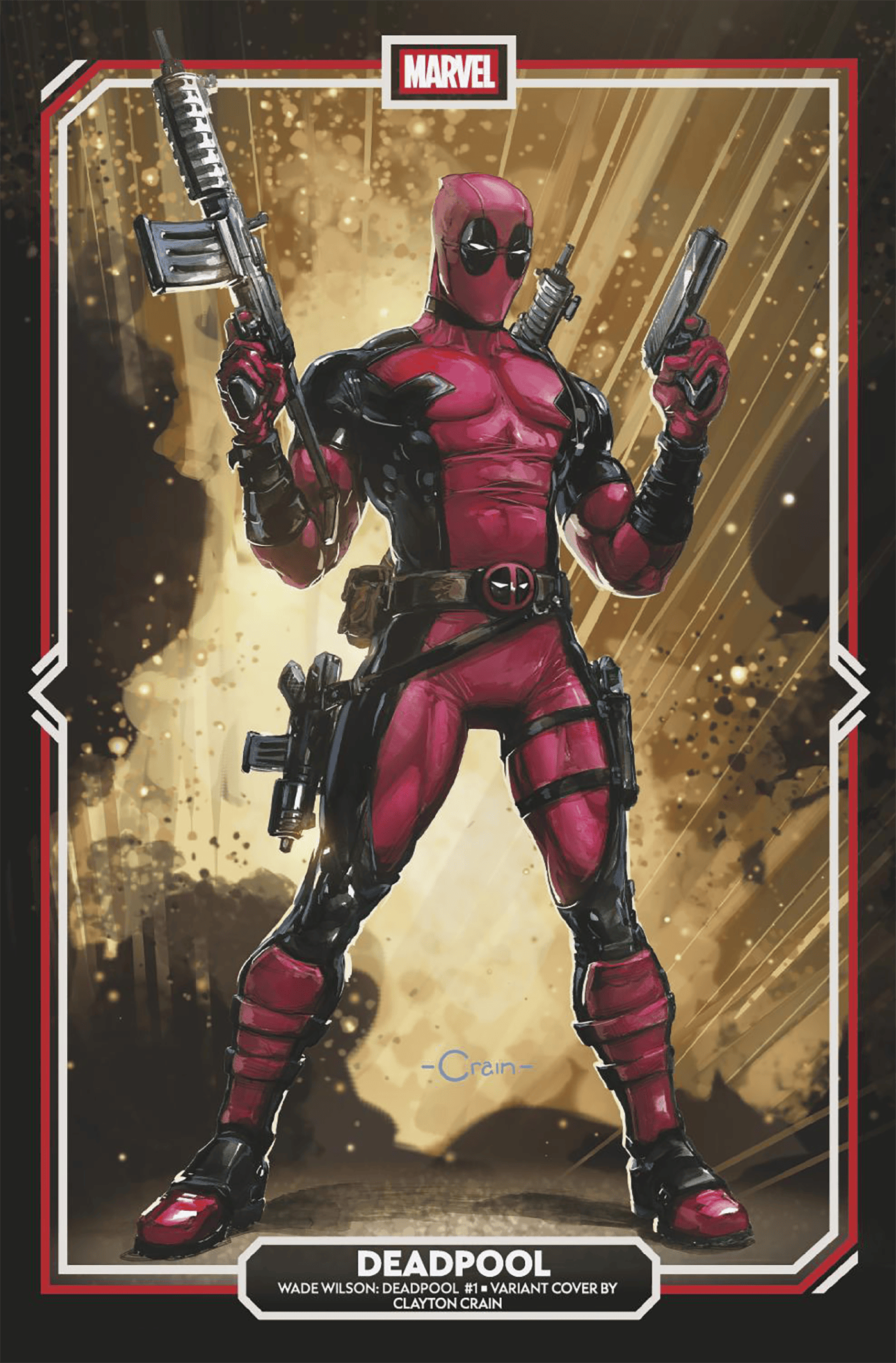 WADE WILSON: DEADPOOL #1 CLAYTON CRAIN VARIANT [SIGNED BY BEN PERCY]