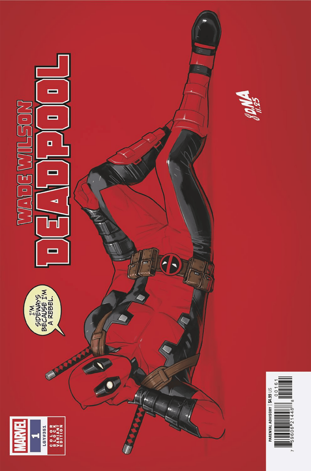 Marvel Comic Books > Signed WADE WILSON: DEADPOOL #1 DAVID NAKAYAMA COLOR BLOCK RED VARIANT [SIGNED BY BEN PERCY] 45190396 TE-PRH-75960621448800161-SIGNED