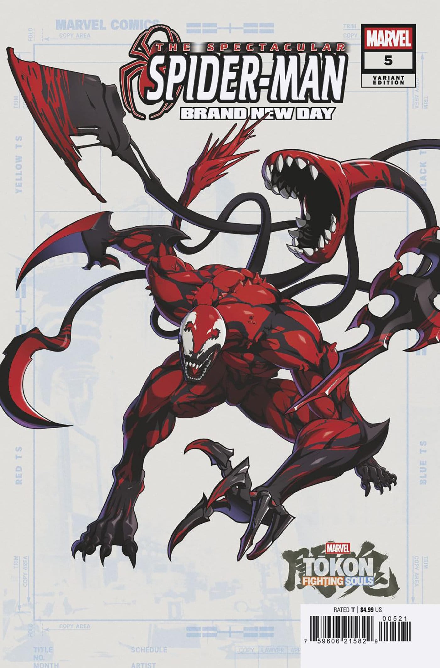 SPECTACULAR SPIDER-MAN: BRAND NEW DAY #5 MARVEL TOKON: FIGHTING SOULS VARIANT (Release Date: 09/23/2026)